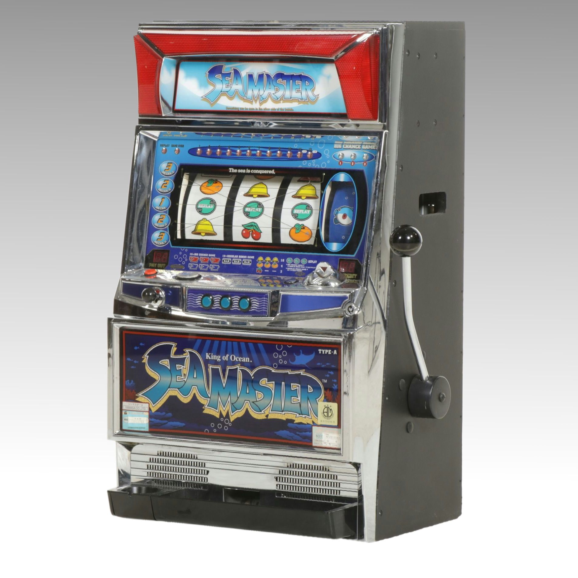 Japanese King of Ocean Sea Master Slot Machine with Tokens