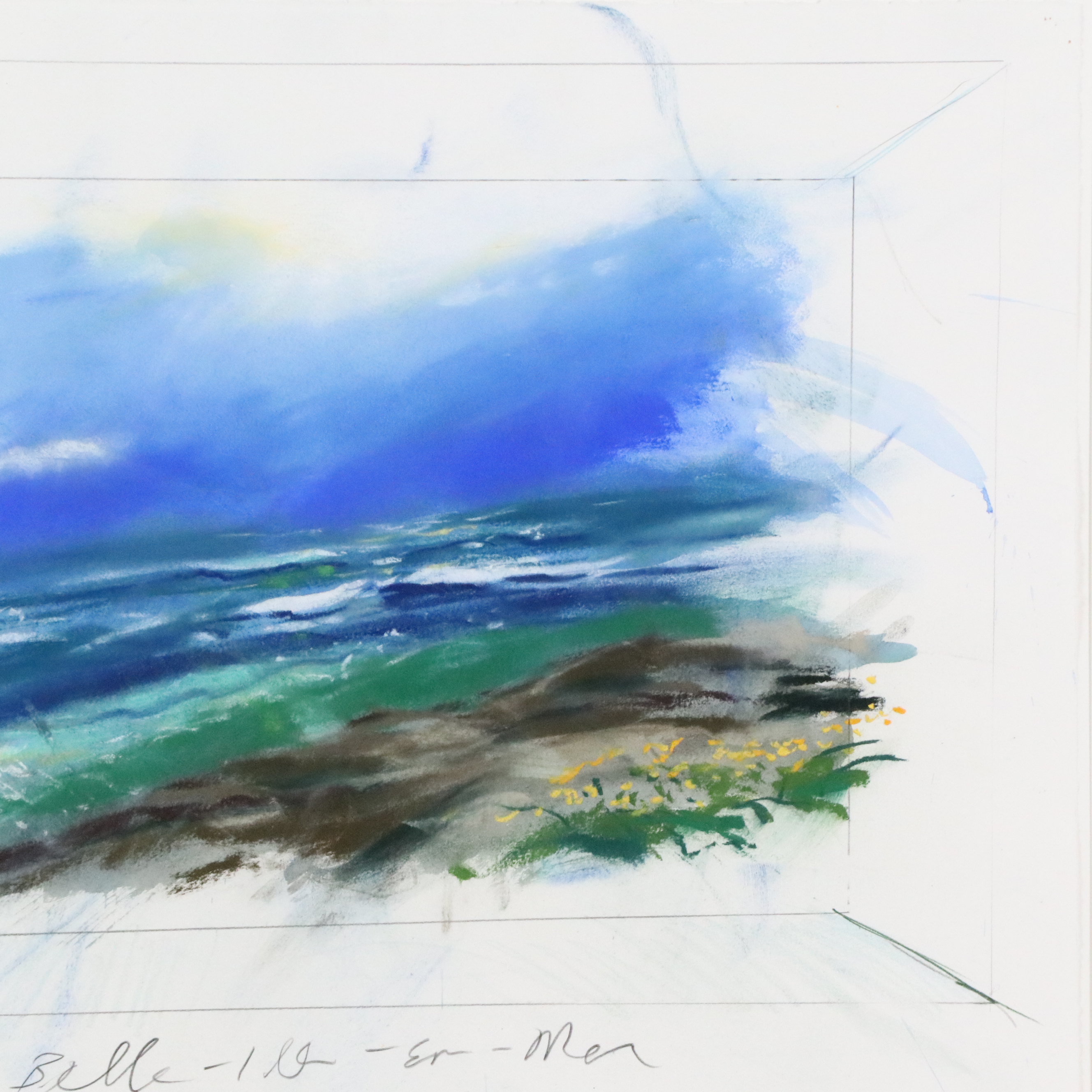 James Bumgardner Mixed Media Drawing "River Window Series," 2002