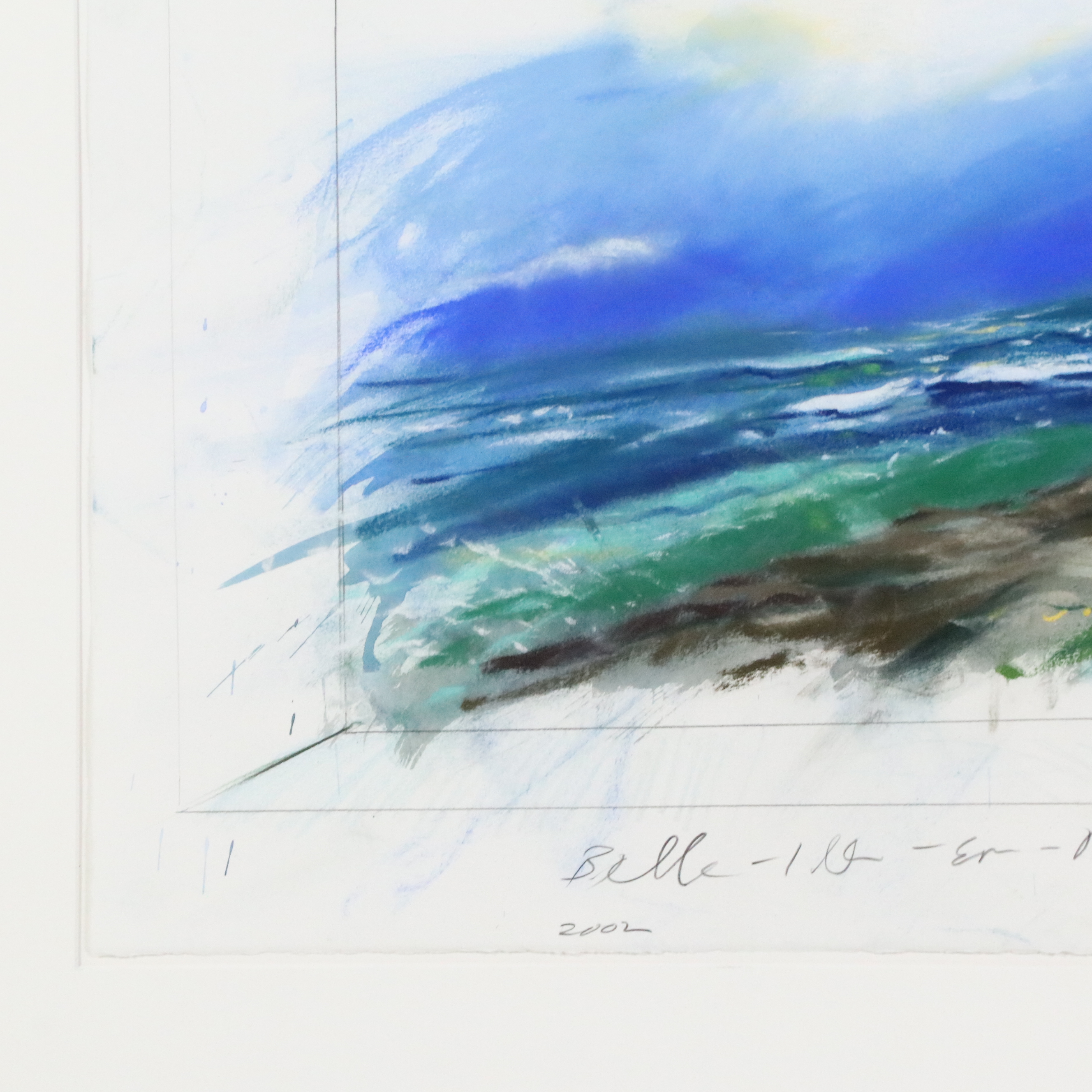 James Bumgardner Mixed Media Drawing "River Window Series," 2002