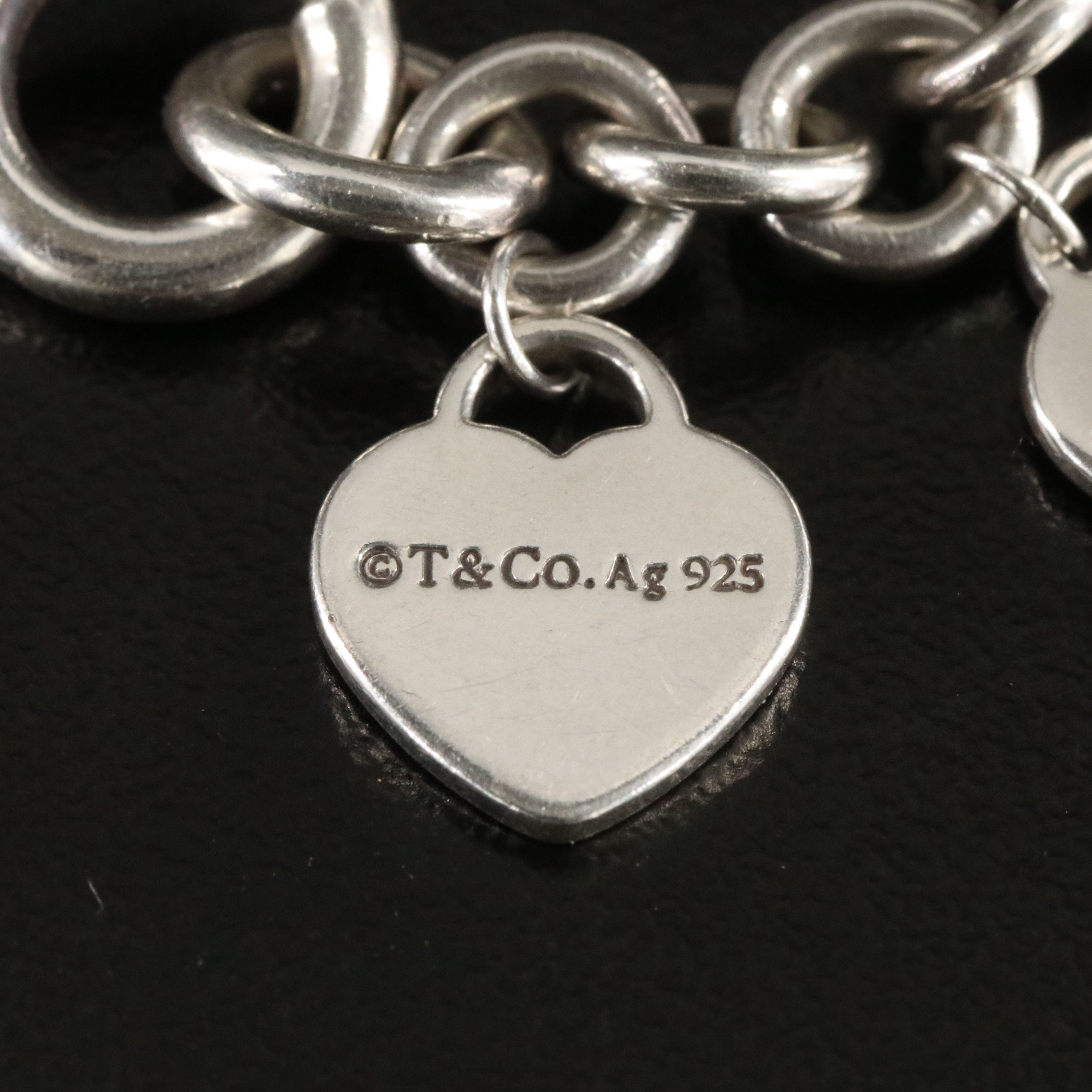 Tiffany & Co. Return to Tiffany Sterling Multi Heart Tag Charm Bracelet