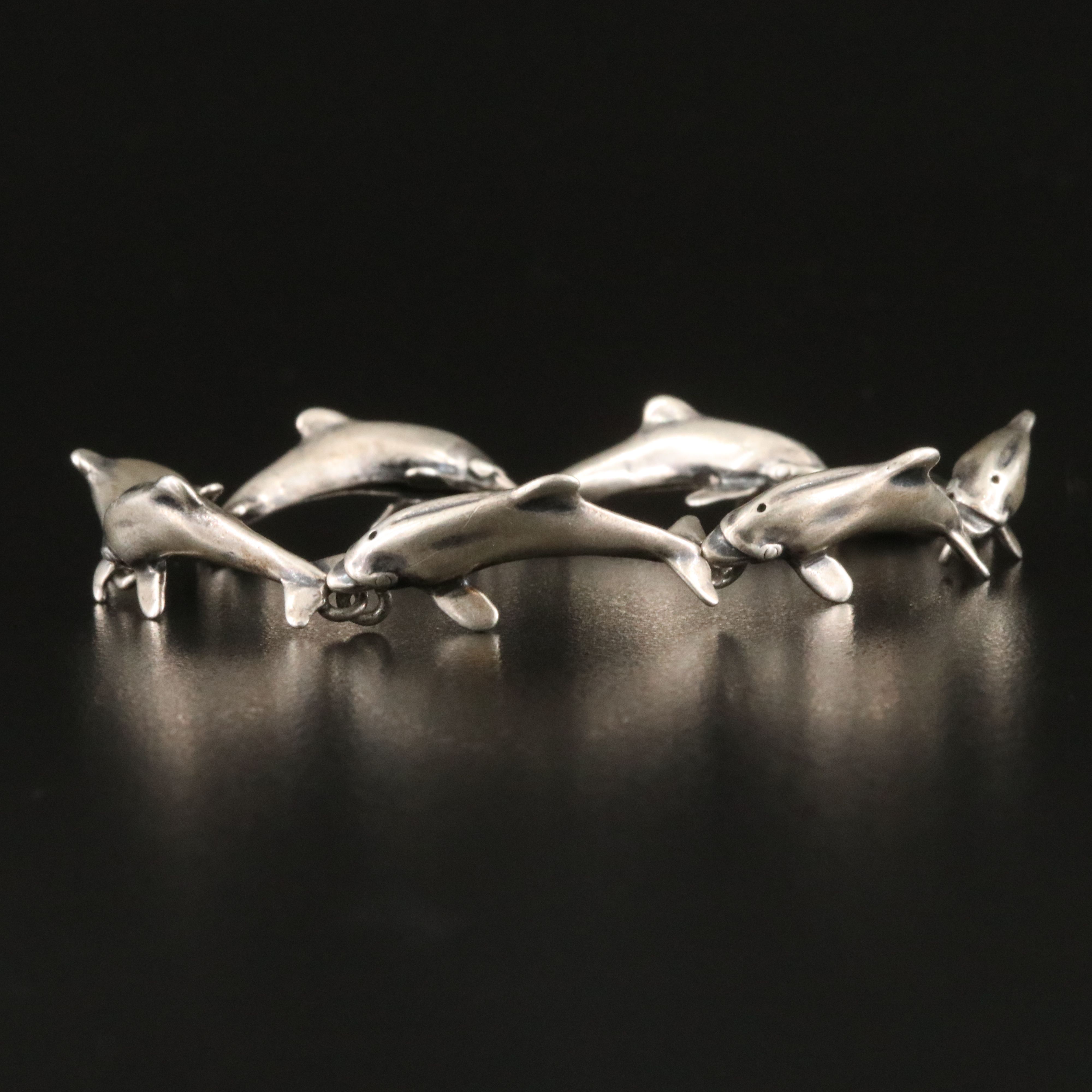 Kabana Sterling Dolphin Link Bracelet