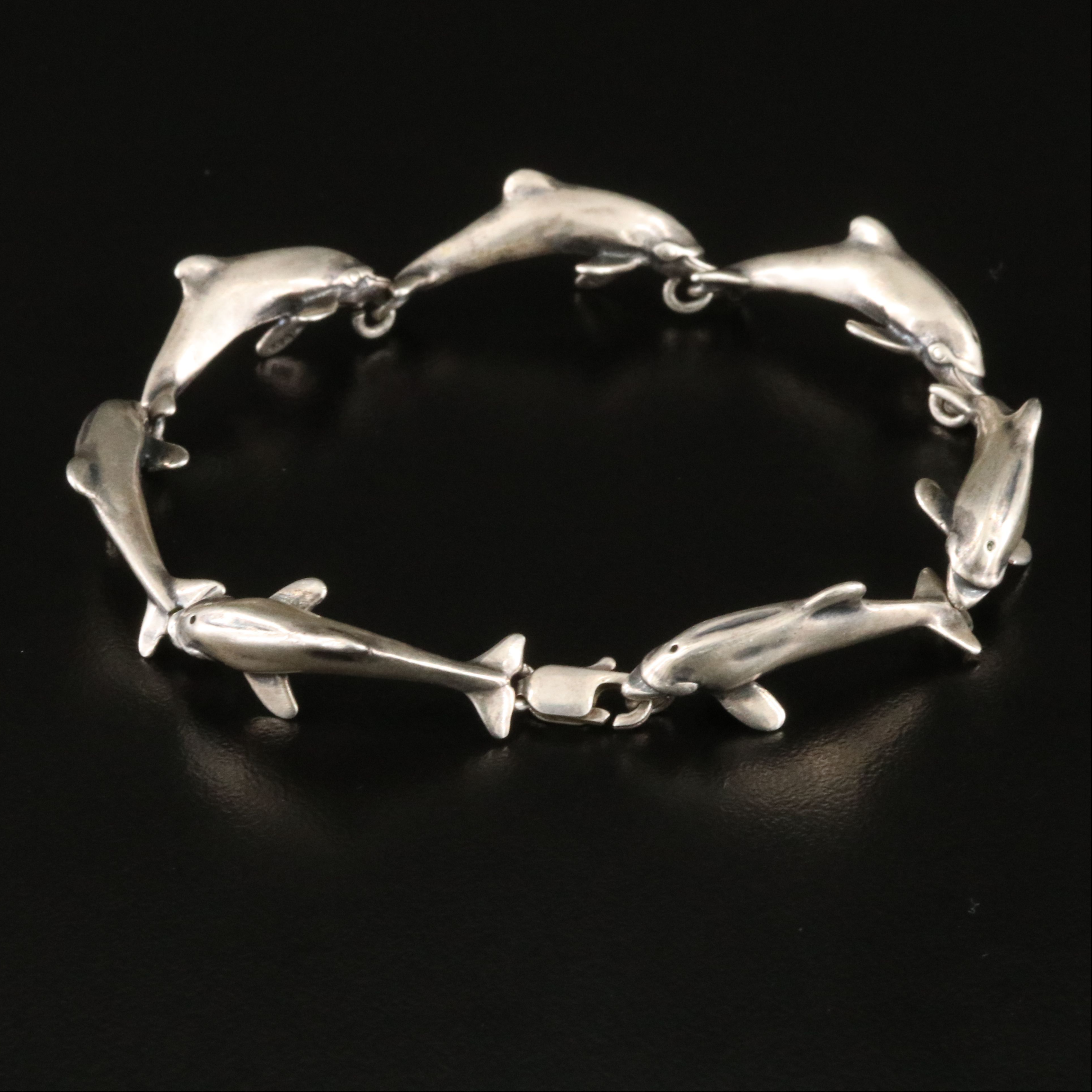Kabana Sterling Dolphin Link Bracelet