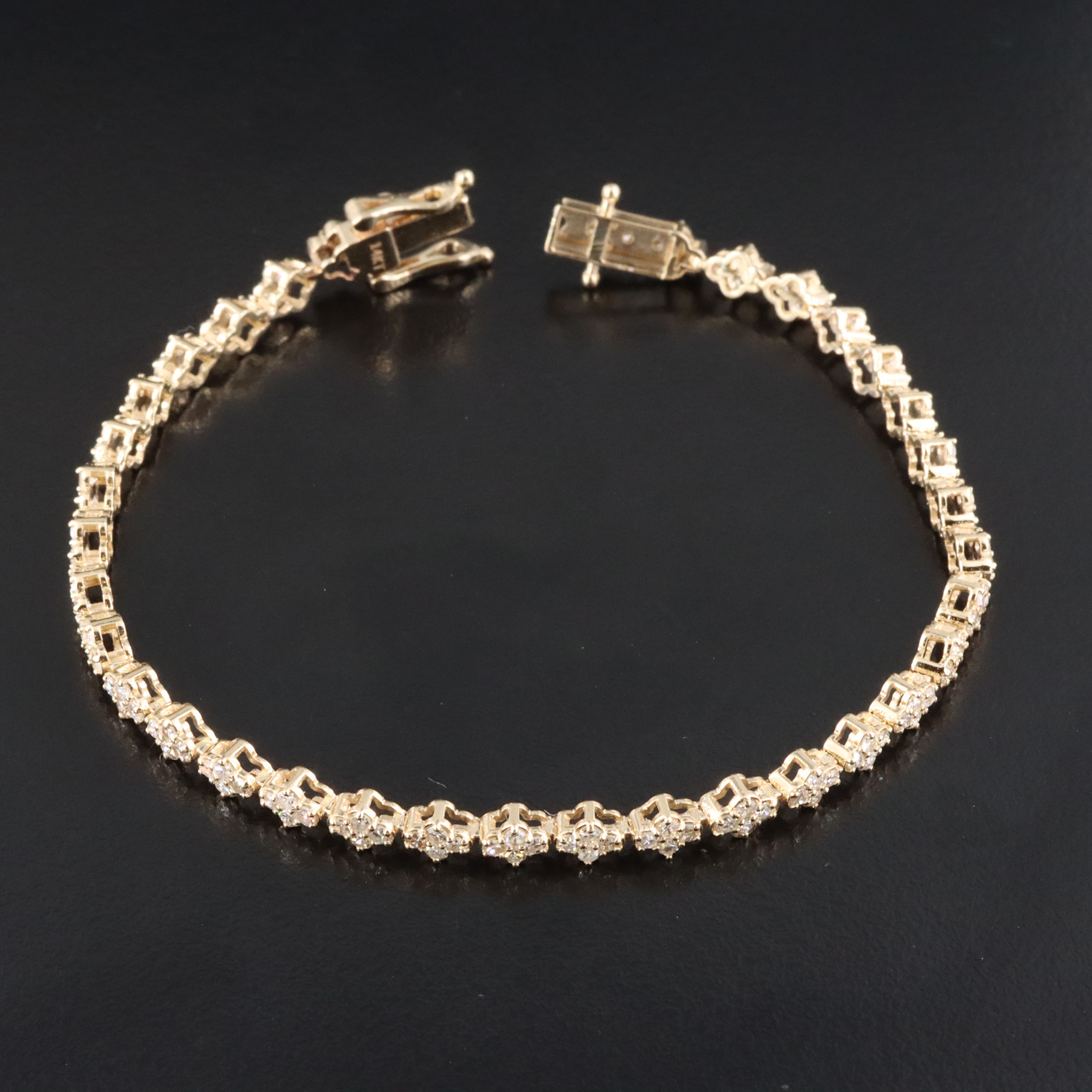 14K 2.13 CTW Diamond Line Bracelet