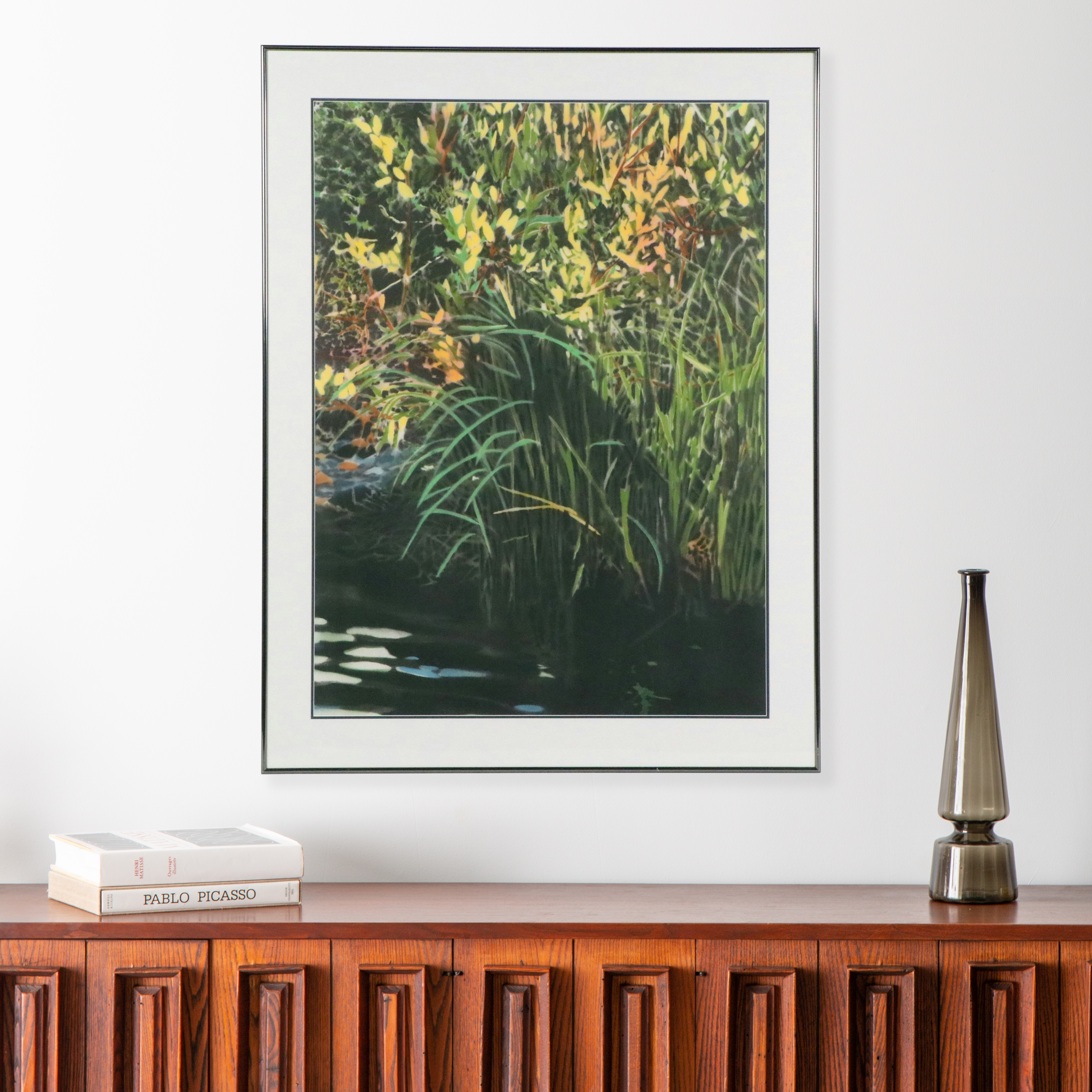 David Kessler Pochoir of Aquatic Landscape "Patterned Cove"