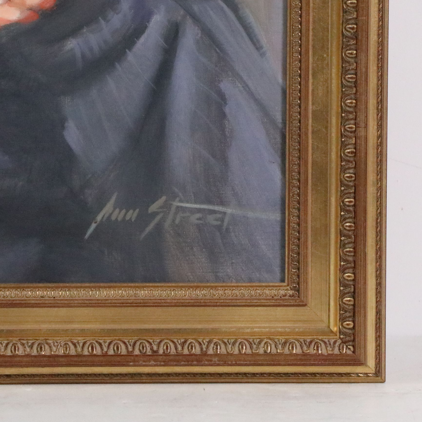 Ann Street Portrait Oil Painting, Late 20th Century