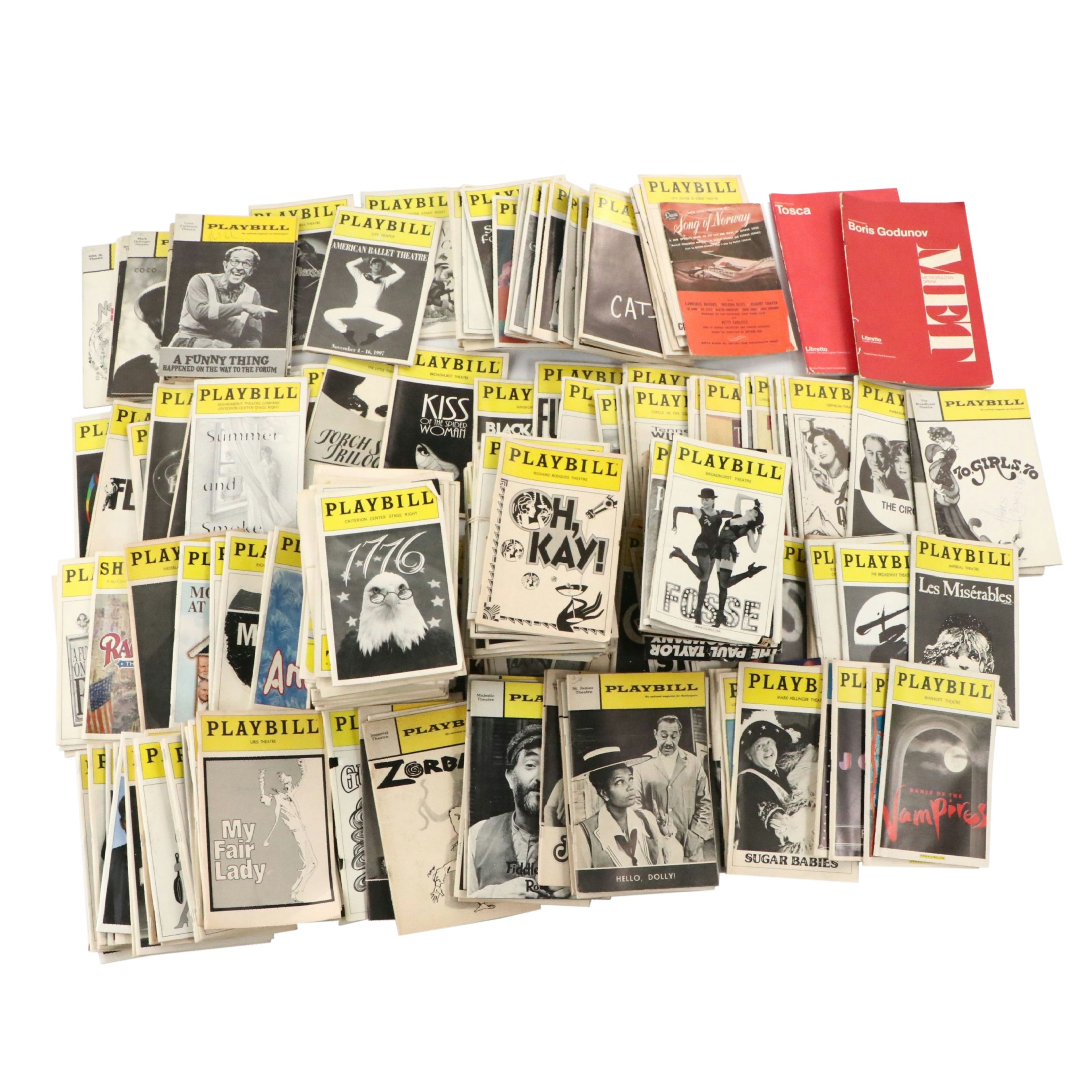 "Grease," "The Crucible," "My Fair Lady" and More Playbills, 1990s
