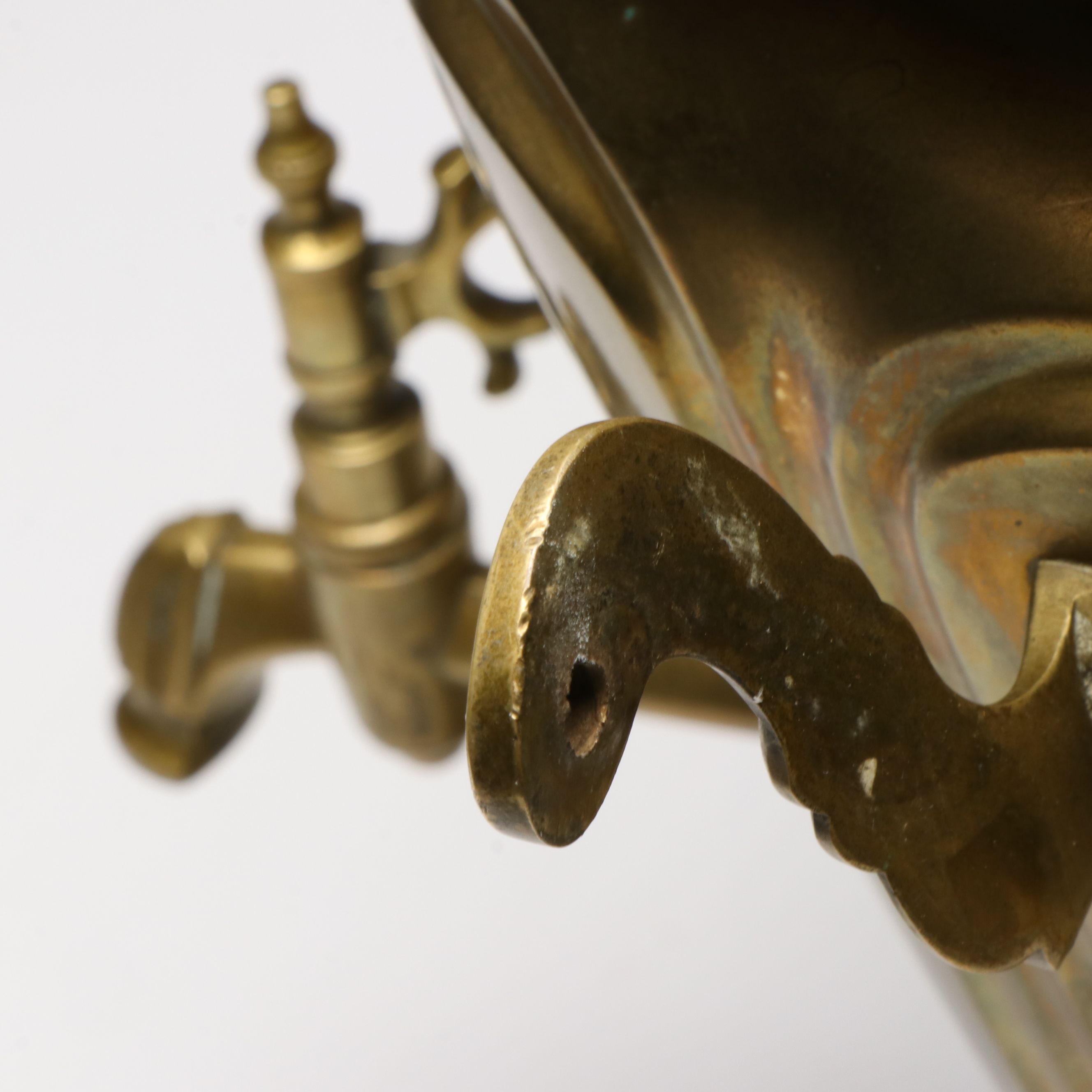 Pyotr Nikitich Fomin Russian Brass Plated Samovar, Late 19th/Early 20th C.