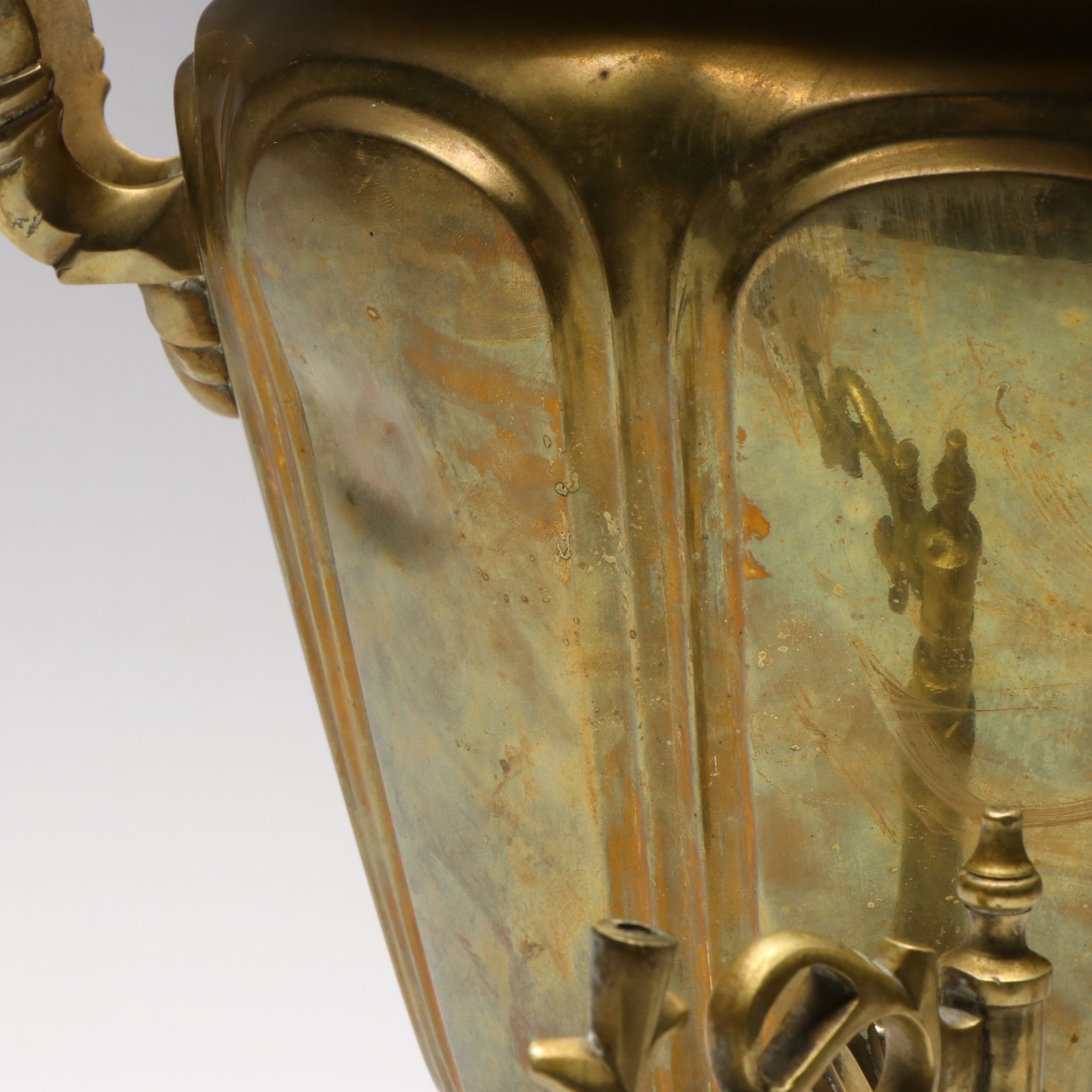 Pyotr Nikitich Fomin Russian Brass Plated Samovar, Late 19th/Early 20th C.