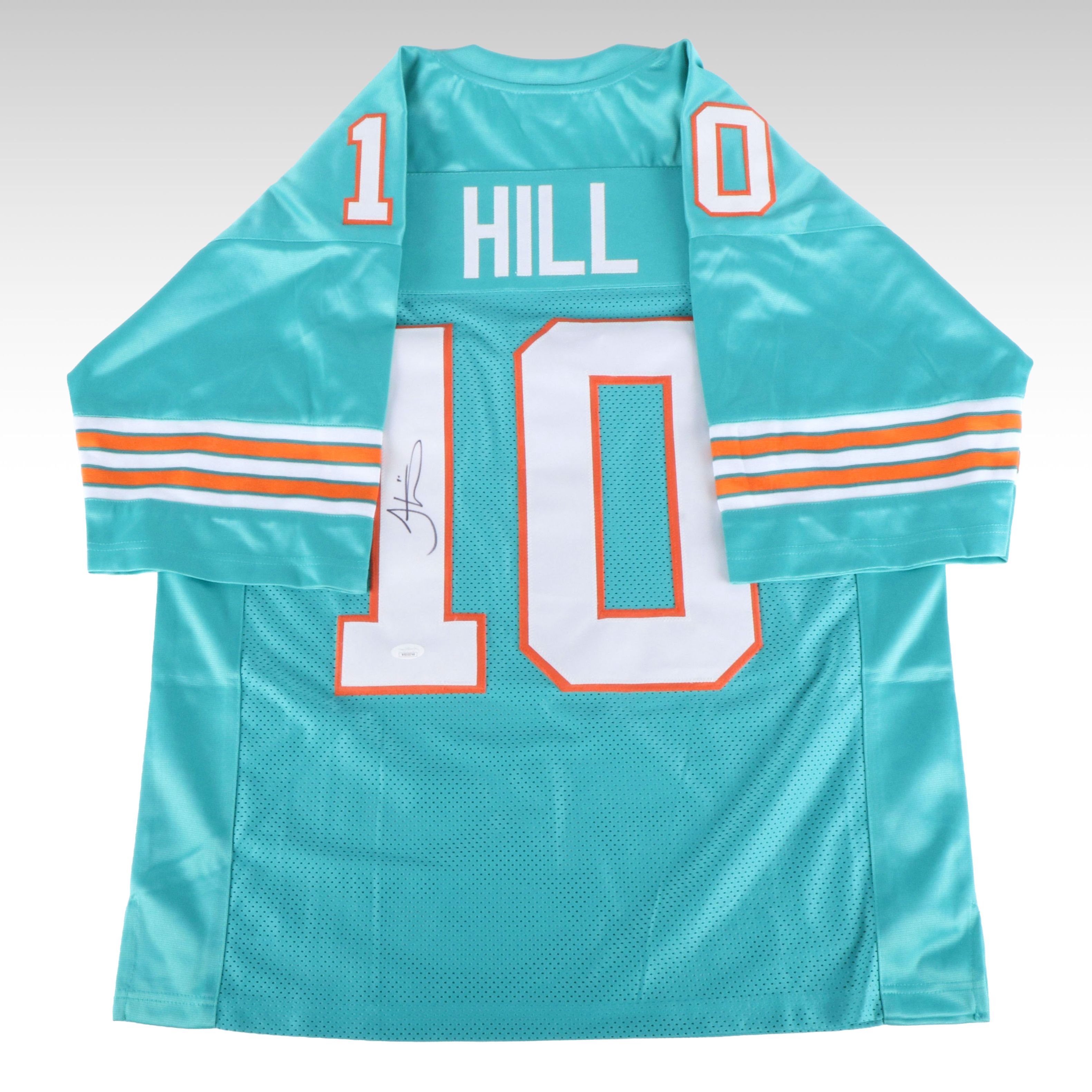 Tyreek Hill Signed Miami Dolphins Football Jersey, JSA