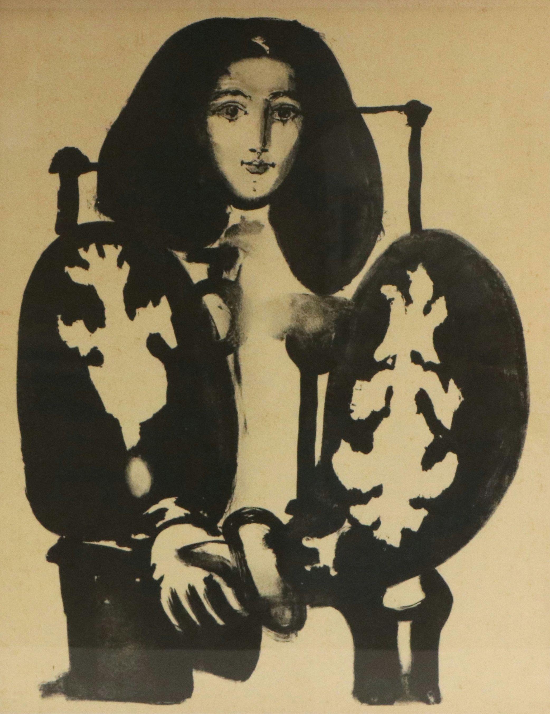 Lithograph After Pablo Picasso "Femme au Fauteuil No. 1"