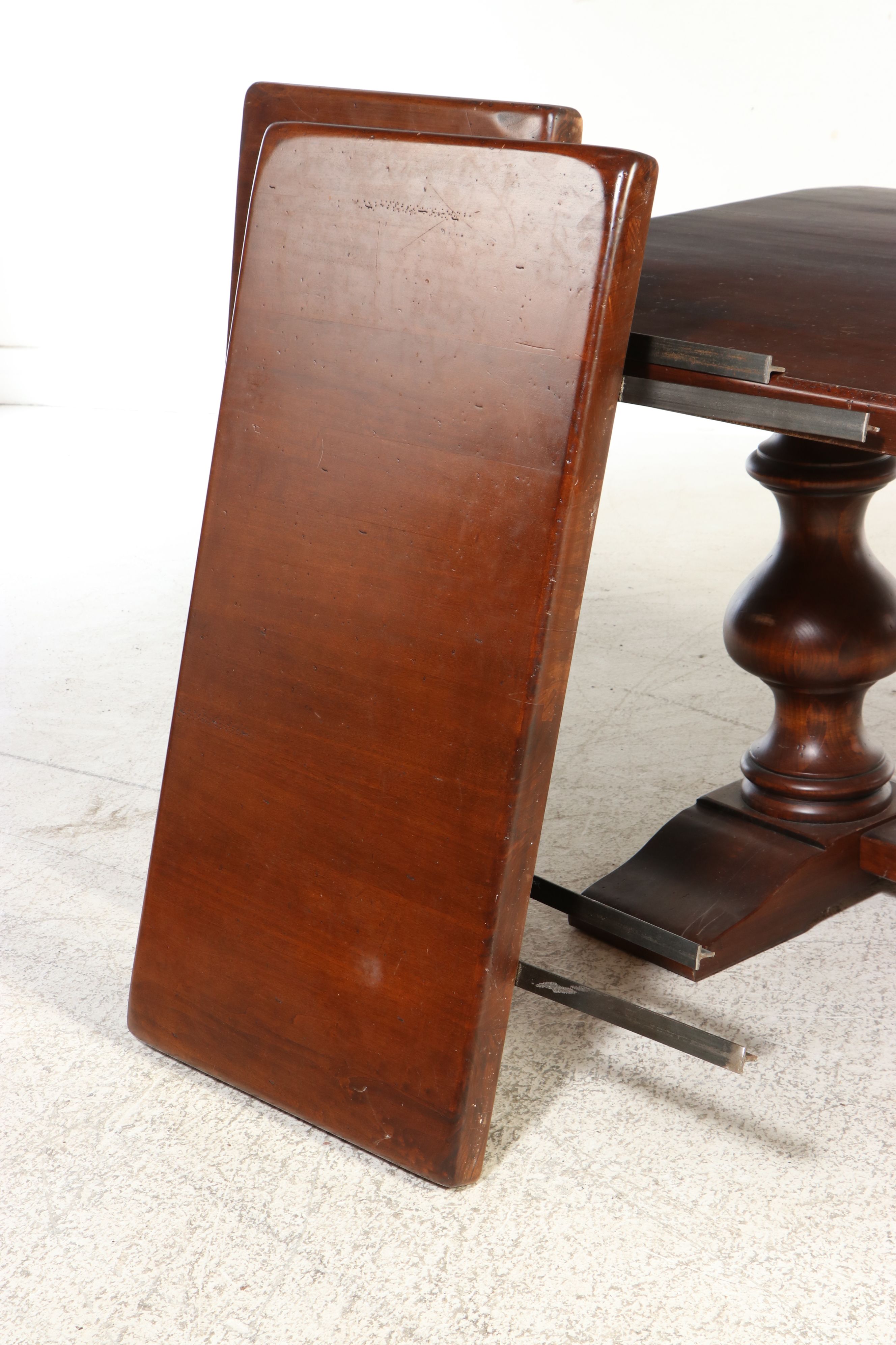 Arhaus Italian Trestle Dining Table and Eight Chairs