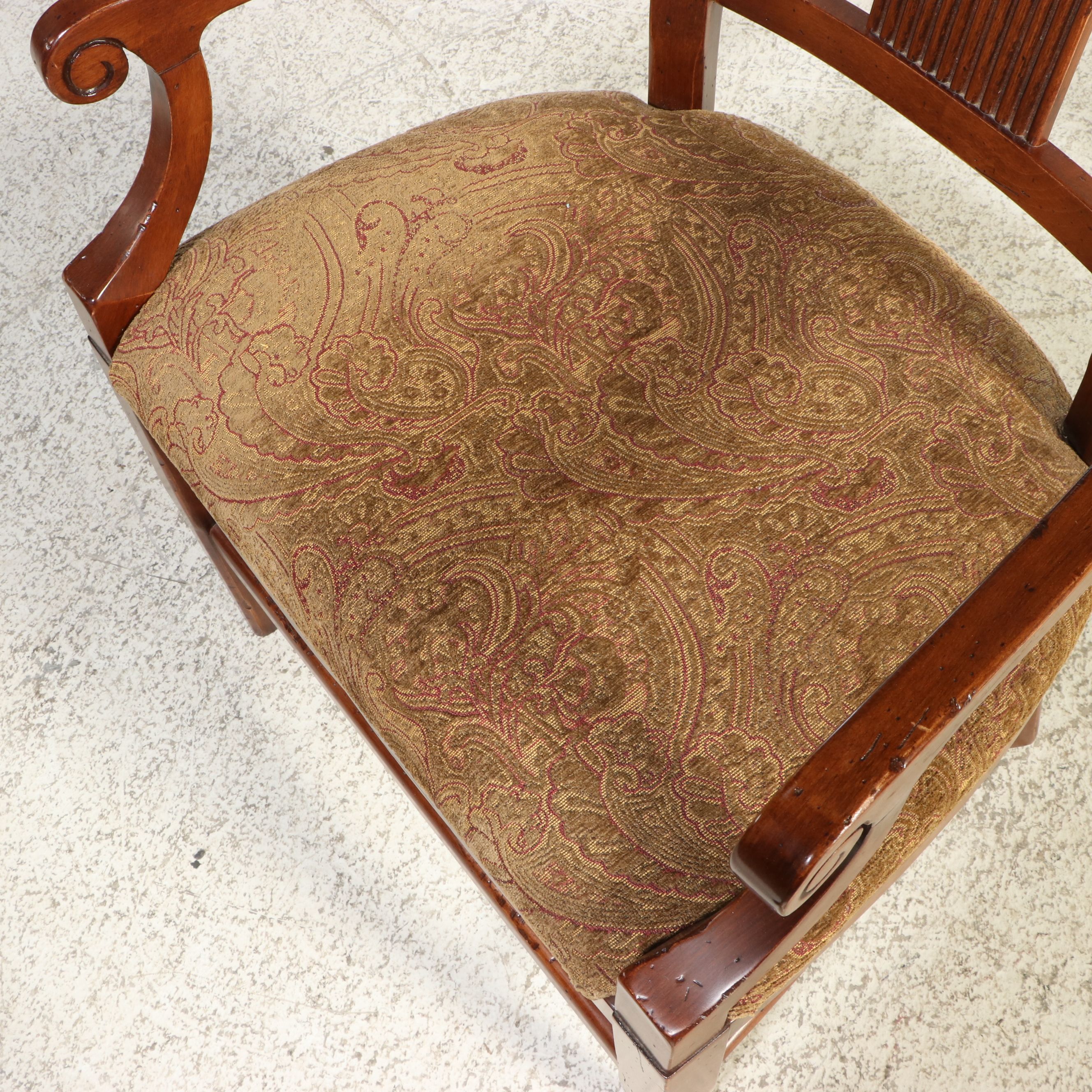 Arhaus Italian Trestle Dining Table and Eight Chairs