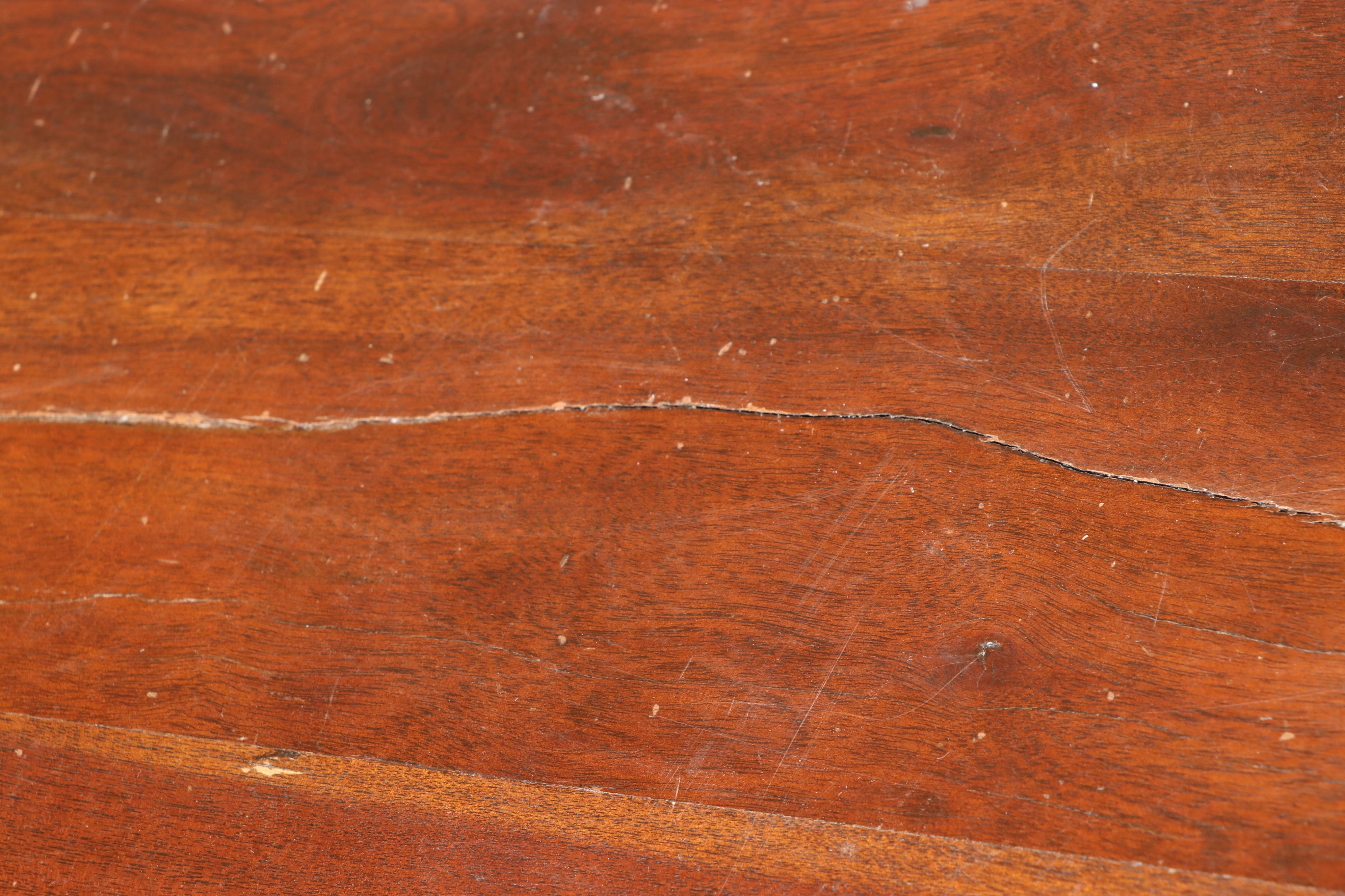 Rustic Inset Plank Trestle Dining Table with Butterfly Joints, 21st Century