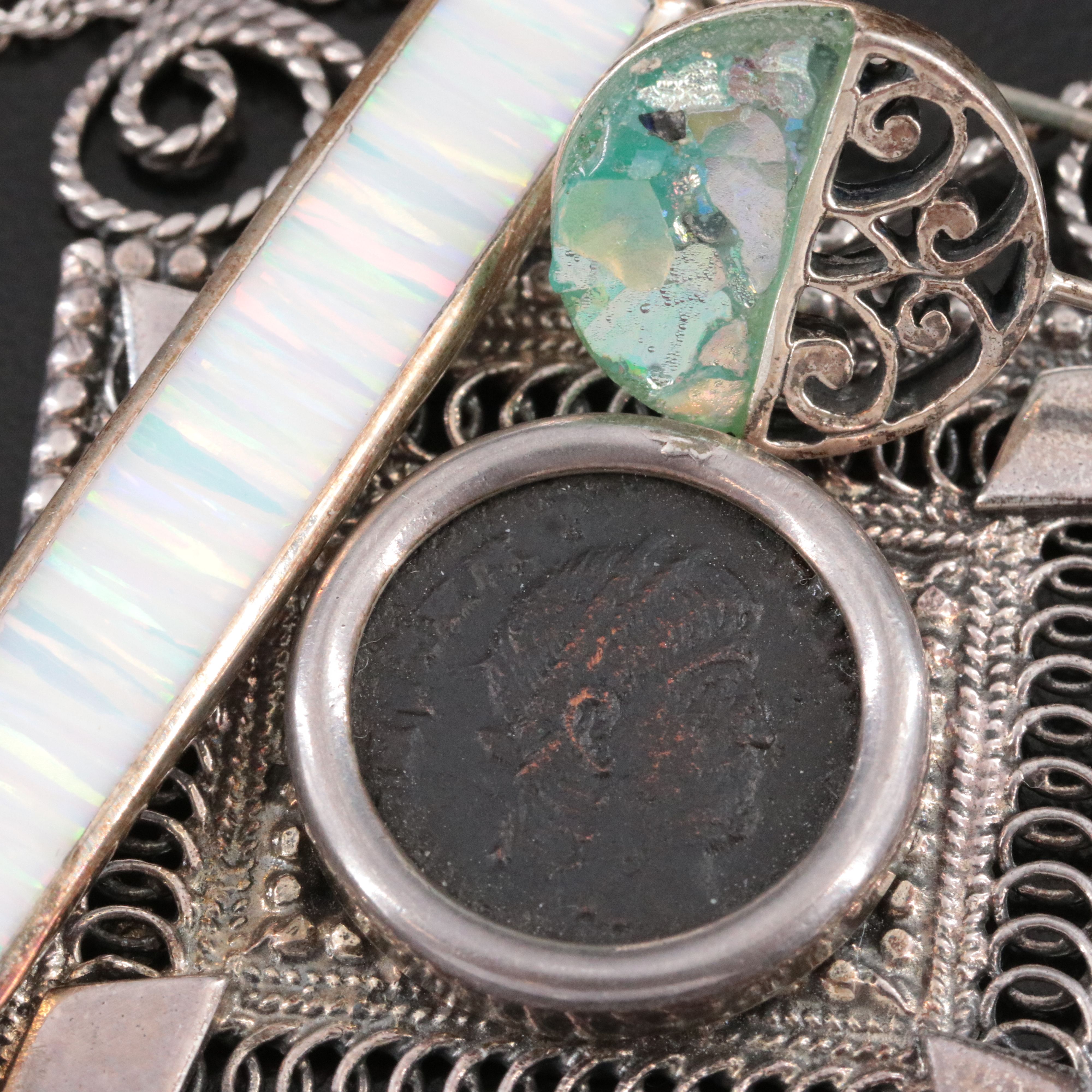 Sterling, Citrine and Ancient Roman Coin Featured in Jewelry