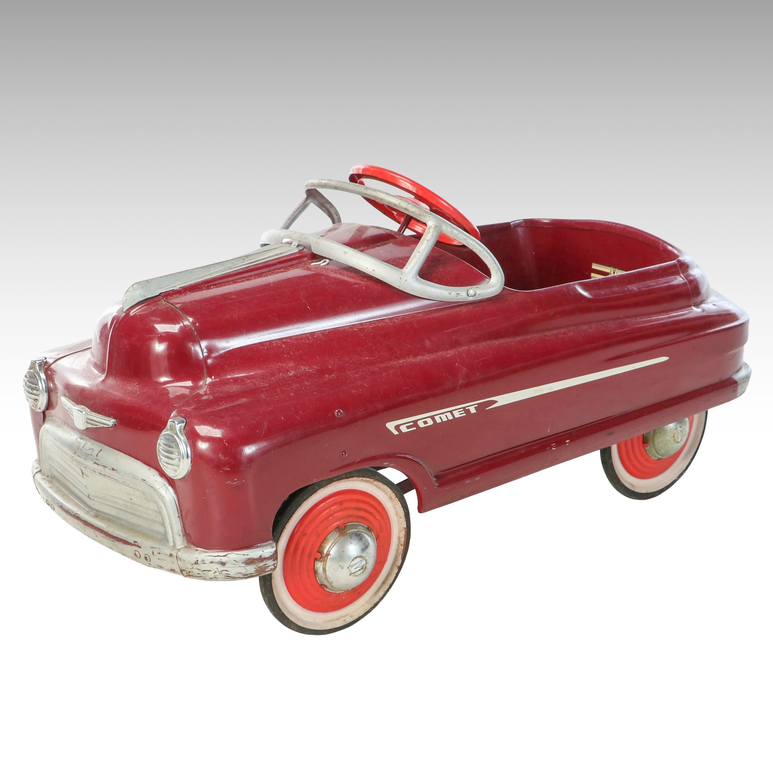 Murray "Comet" Pressed Steel Pedal Car, Mid-20th Century