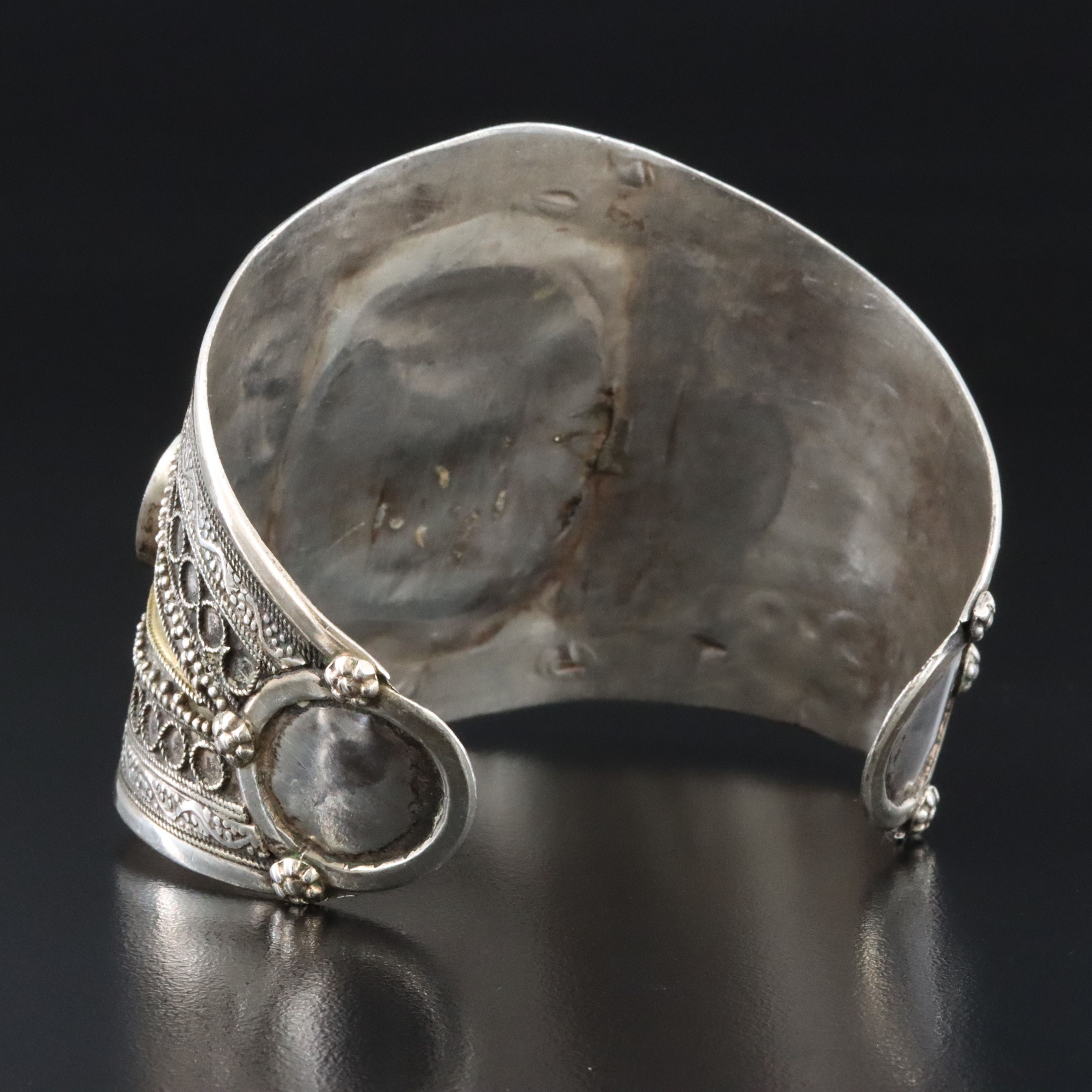 Afghan Sterling Lapis Lazuli Cuff