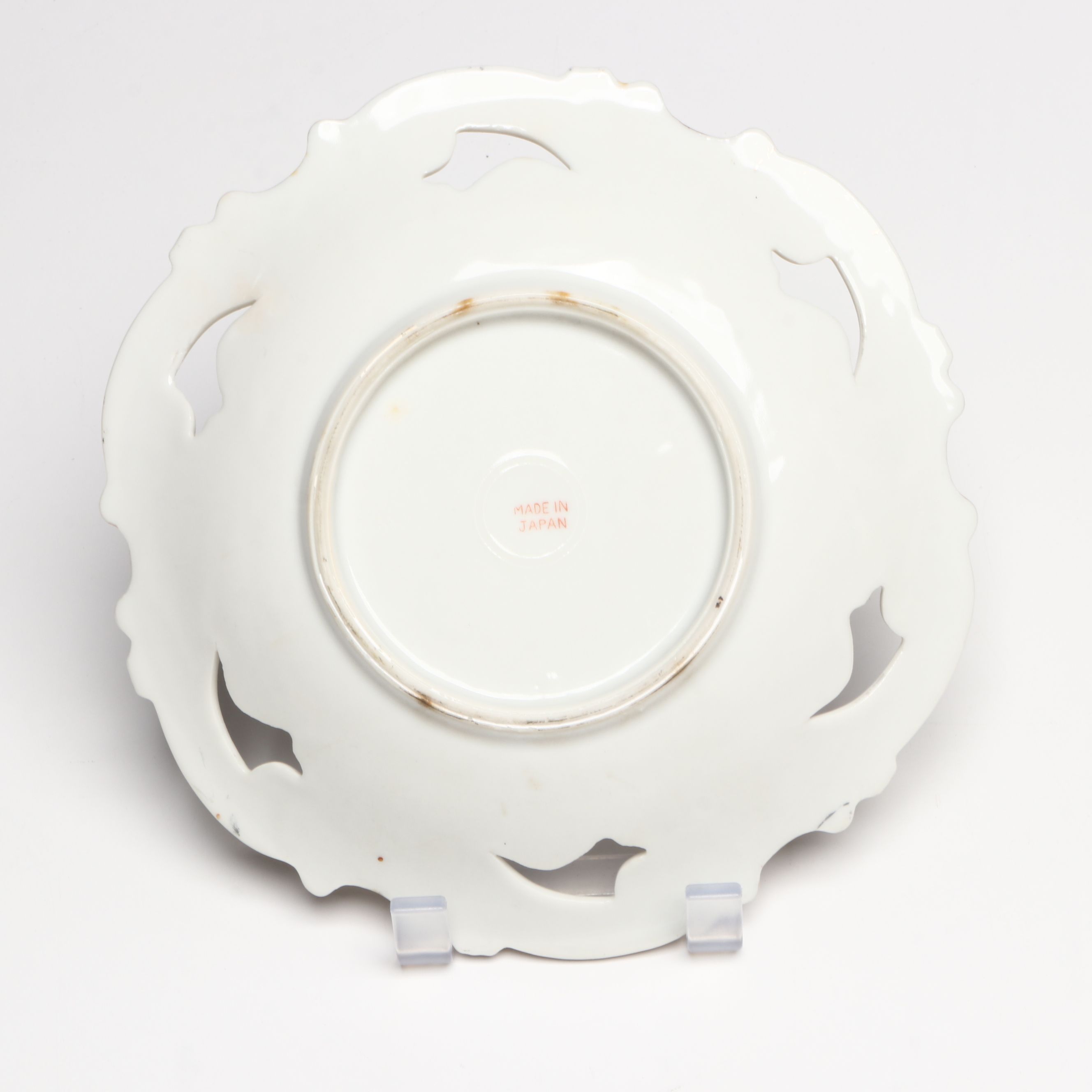 German Hand-Painted Fruit Motif Porcelain Plates with Other Table Décor
