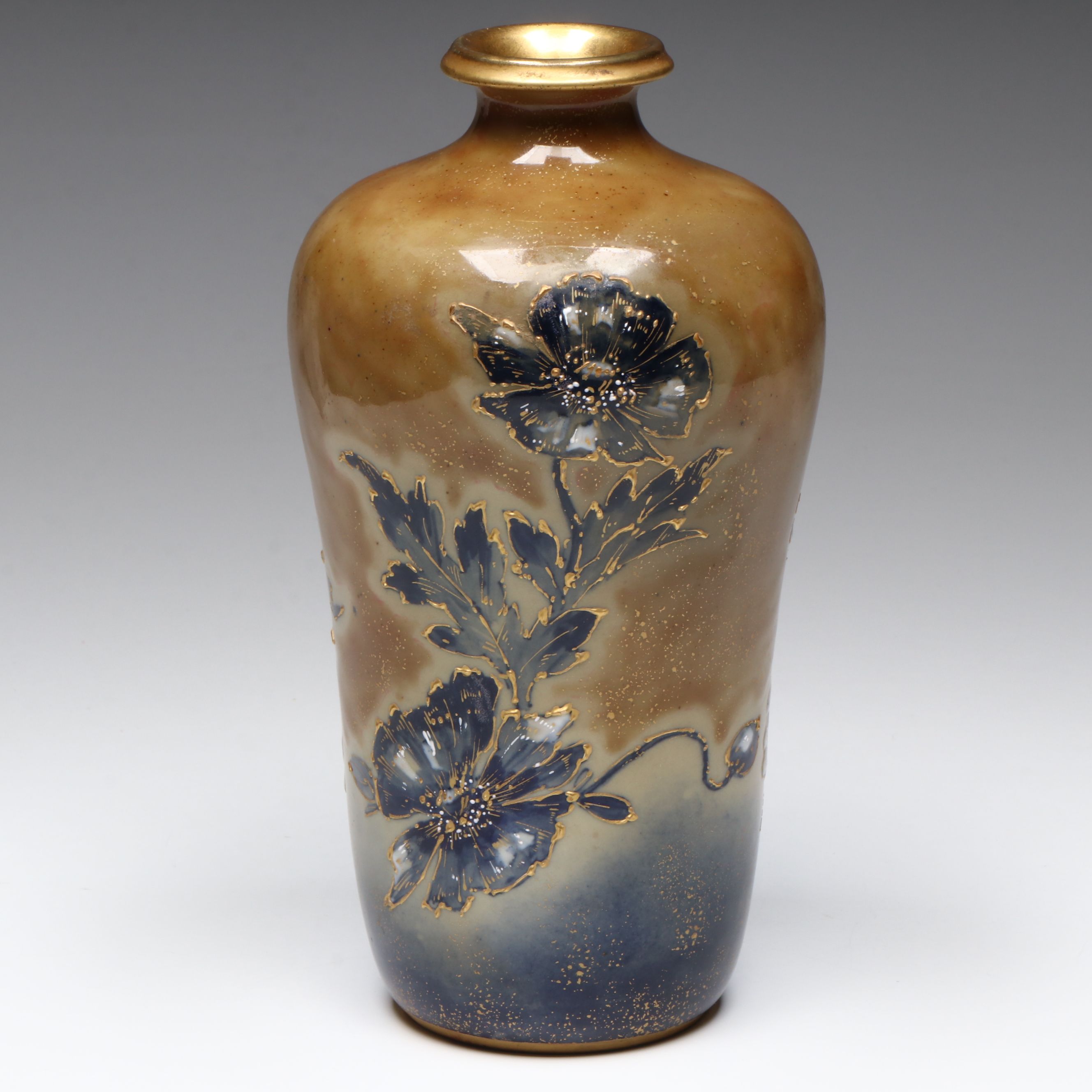 Reissner, Stellmacher & Kessel Amphora Art Nouveau Porcelain Vase