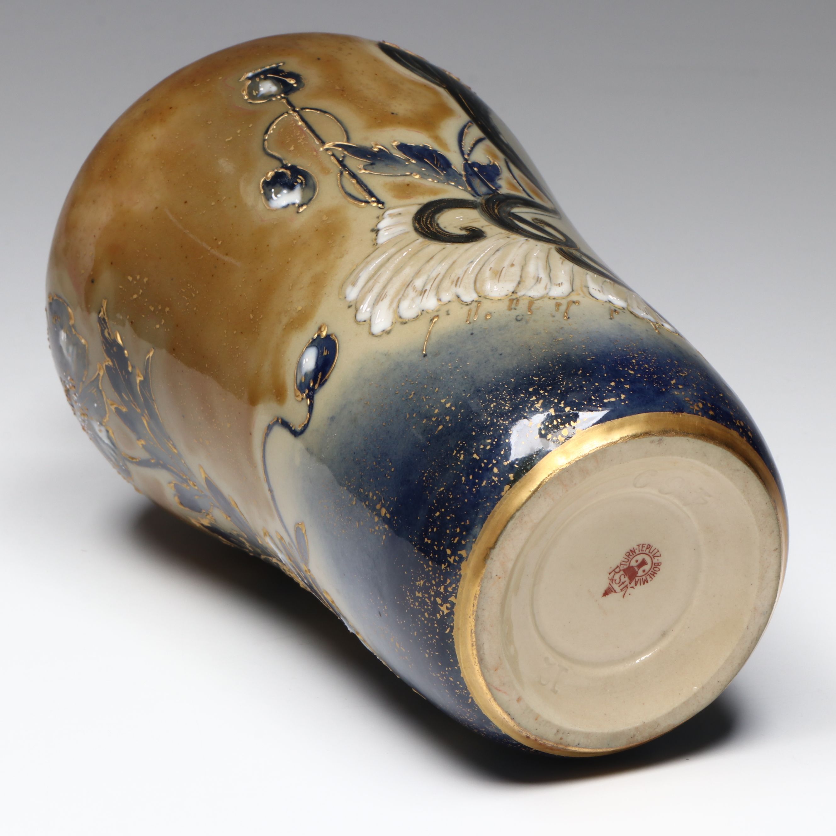 Reissner, Stellmacher & Kessel Amphora Art Nouveau Porcelain Vase
