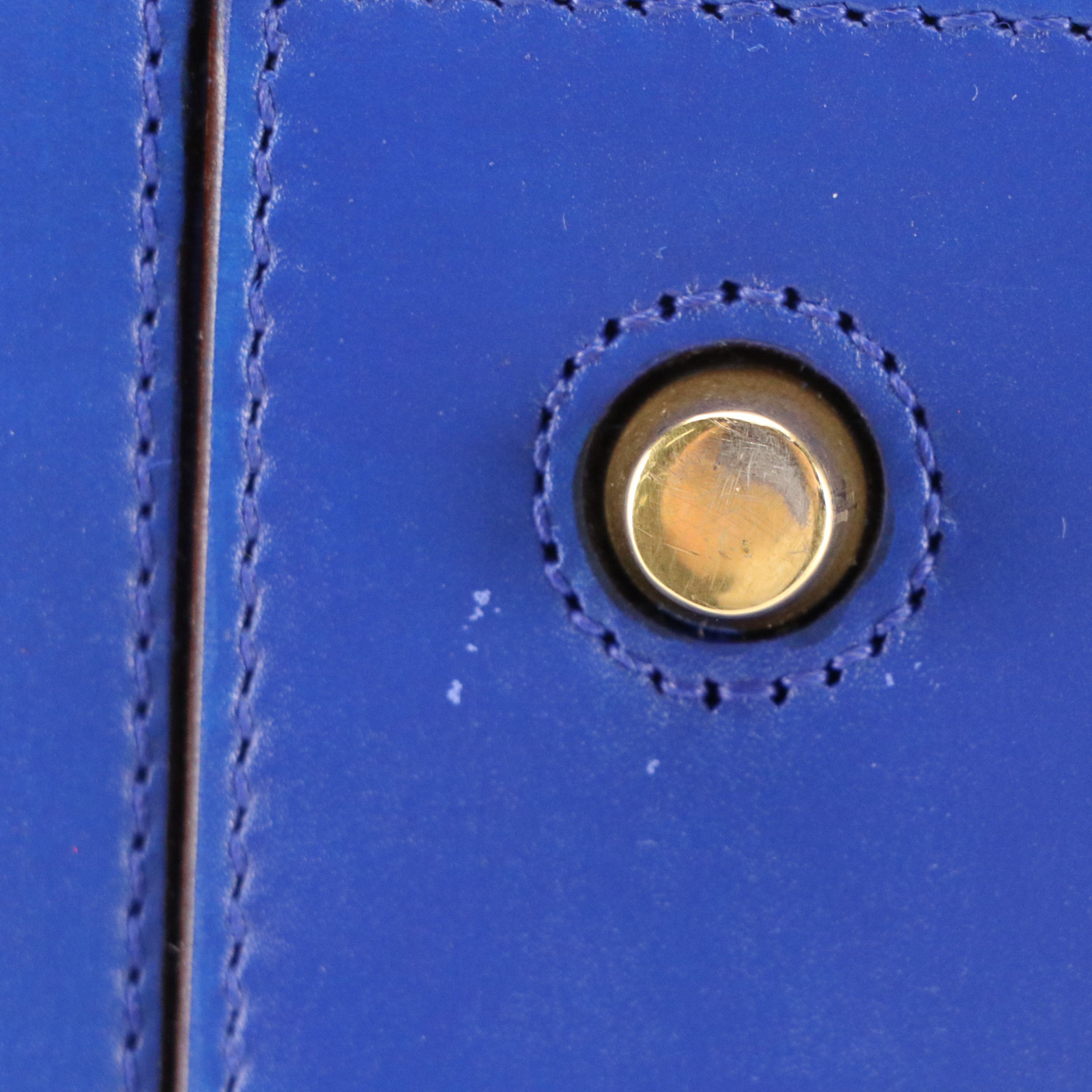Céline Tie Knot Tote in Royal Blue Calfskin Leather