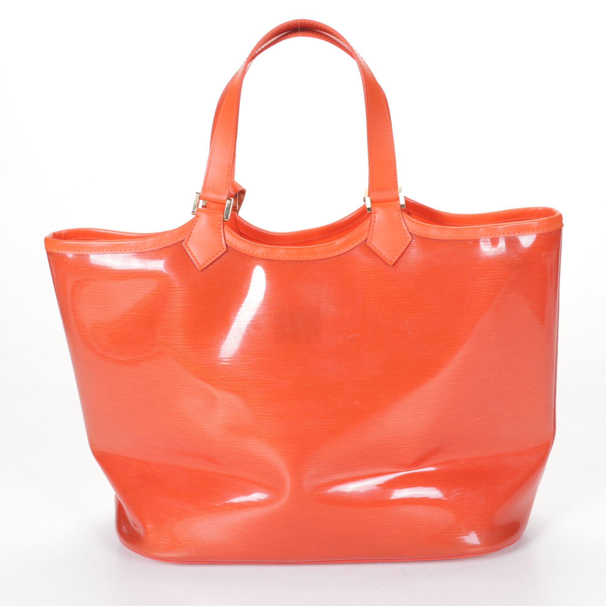 Louis Vuitton Lagoon Bay GM Beach Tote in Orange Epi Plage PVC