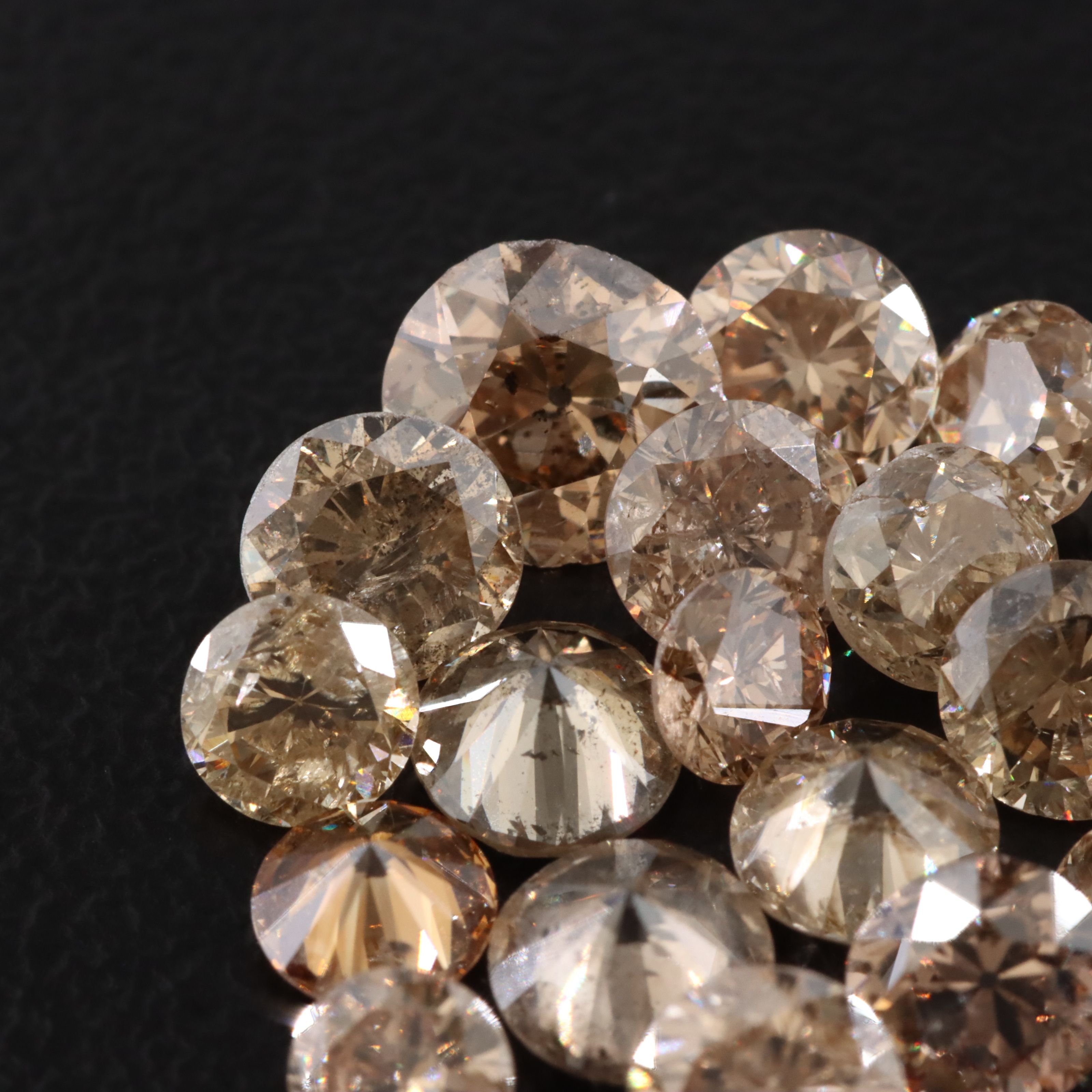 Loose 7.62 CTW Diamond Lot Featuring Fancy Brown