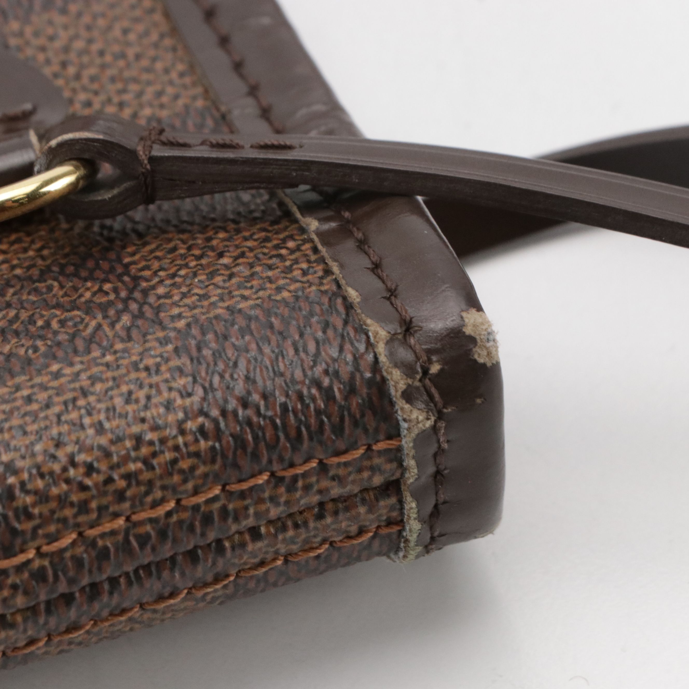 Louis Vuitton Neverfull PM Tote Bag in Damier Ebene Canvas and leather