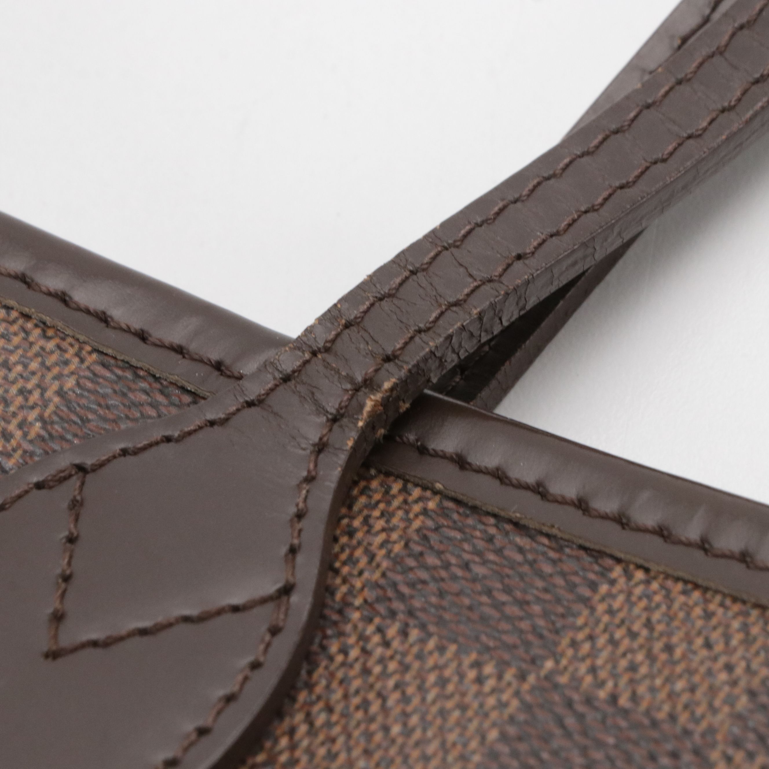 Louis Vuitton Neverfull PM Tote Bag in Damier Ebene Canvas and leather