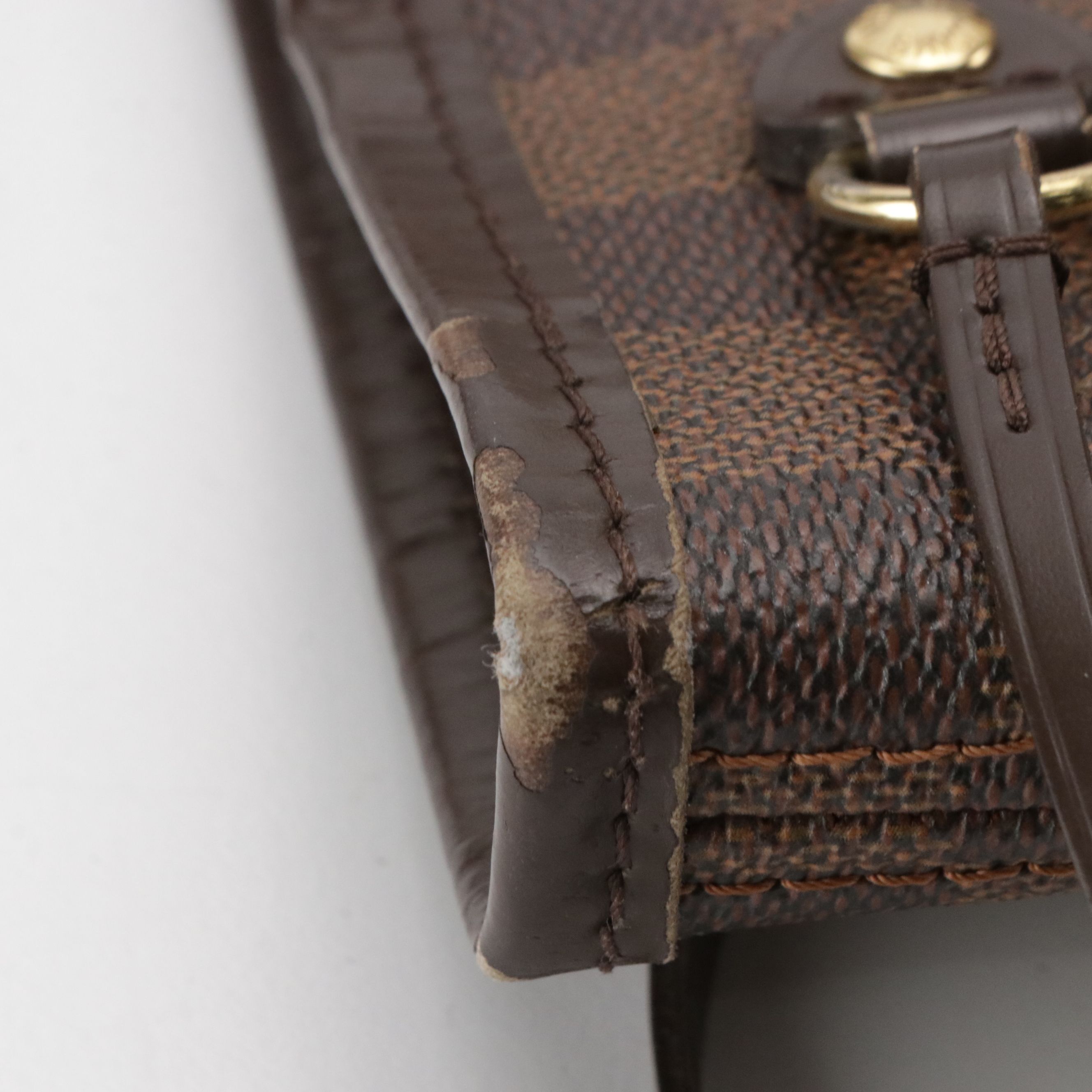 Louis Vuitton Neverfull PM Tote Bag in Damier Ebene Canvas and leather