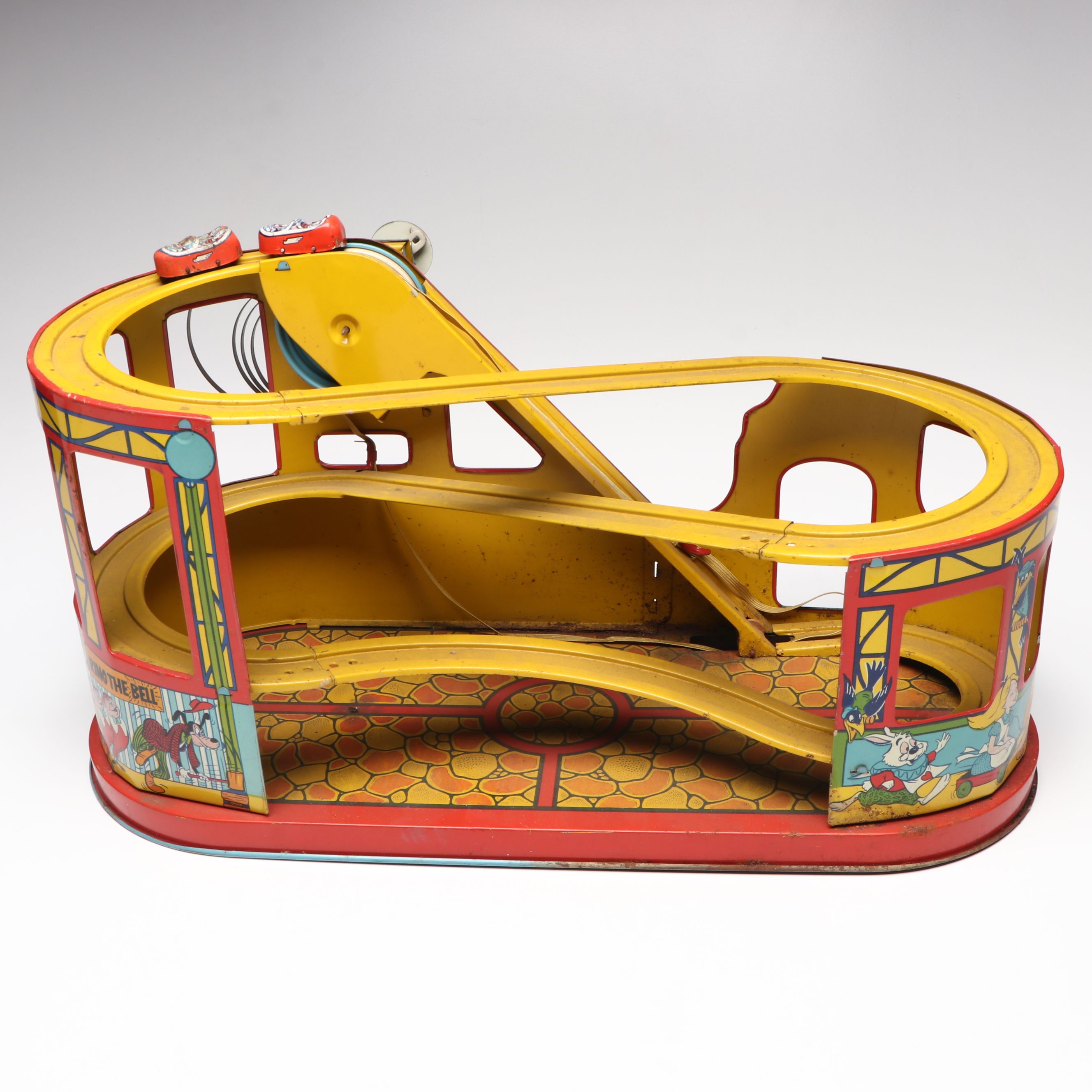 J. Chein & Co. Tin "Disneyland Rollercoaster" Toy, Mid-20th Century