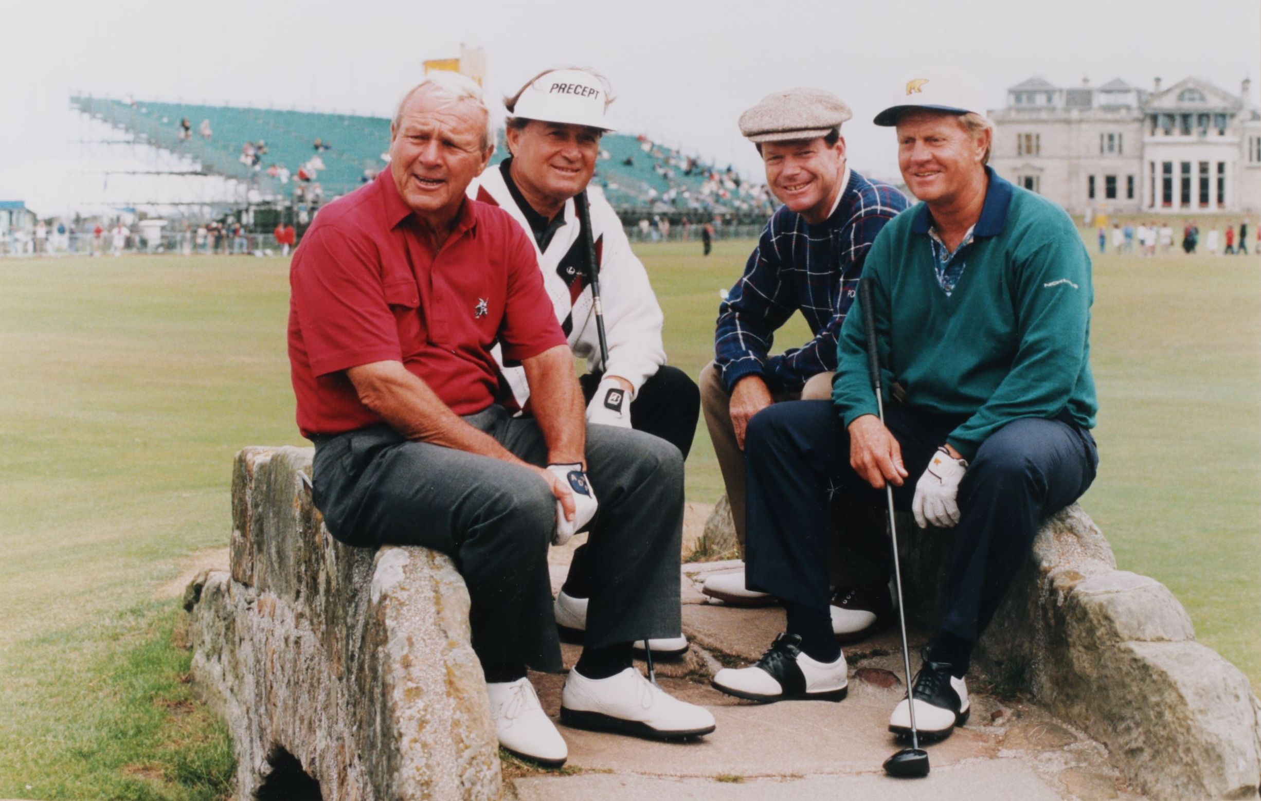 Color Photograph of Raymond Floyd, Arnold Palmer, Tom Watson, and Jack Nicklaus