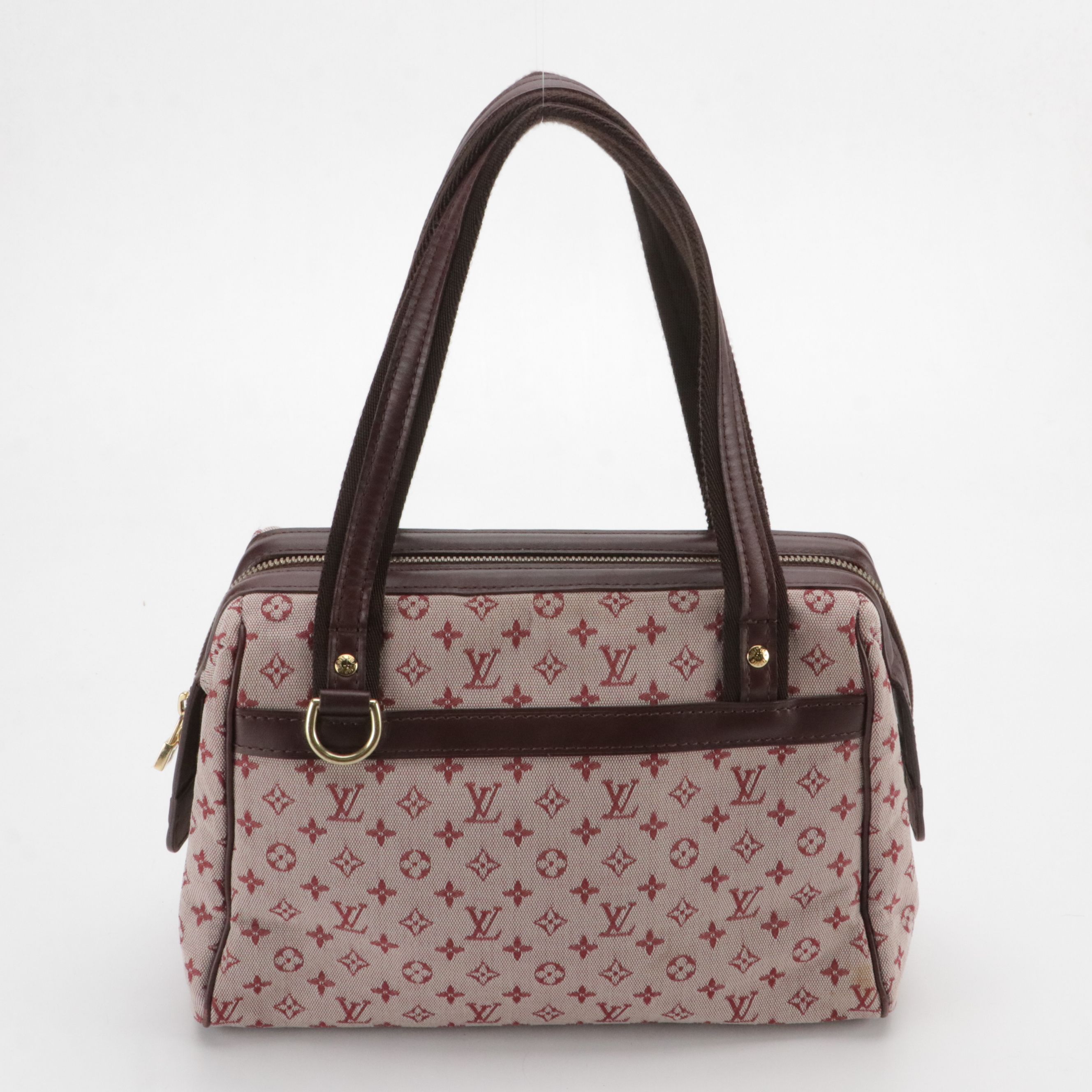 Louis Vuitton Josephine PM Bag in Cherry Monogram Mini Lin Canvas and Leather