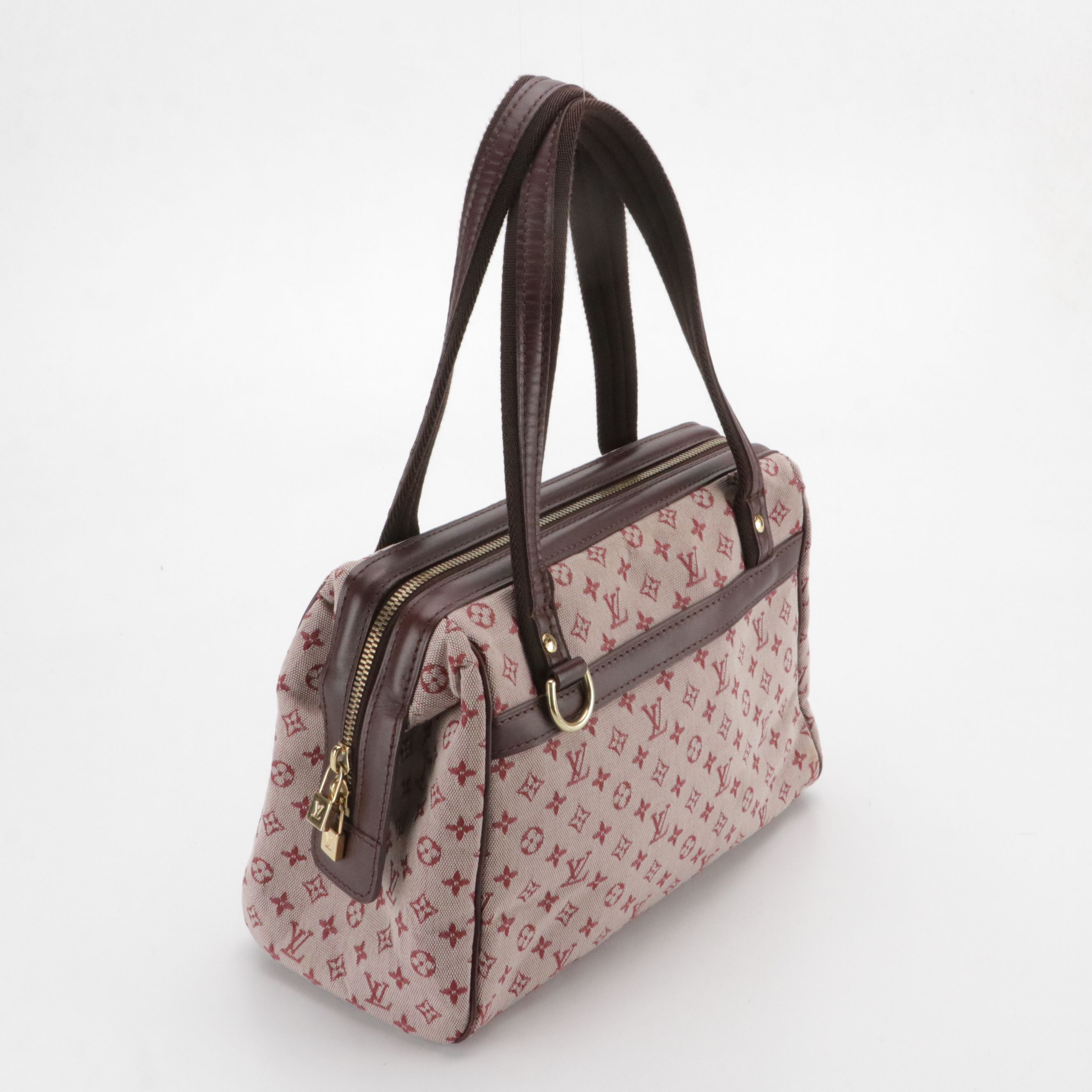 Louis Vuitton Josephine PM Bag in Cherry Monogram Mini Lin Canvas and Leather
