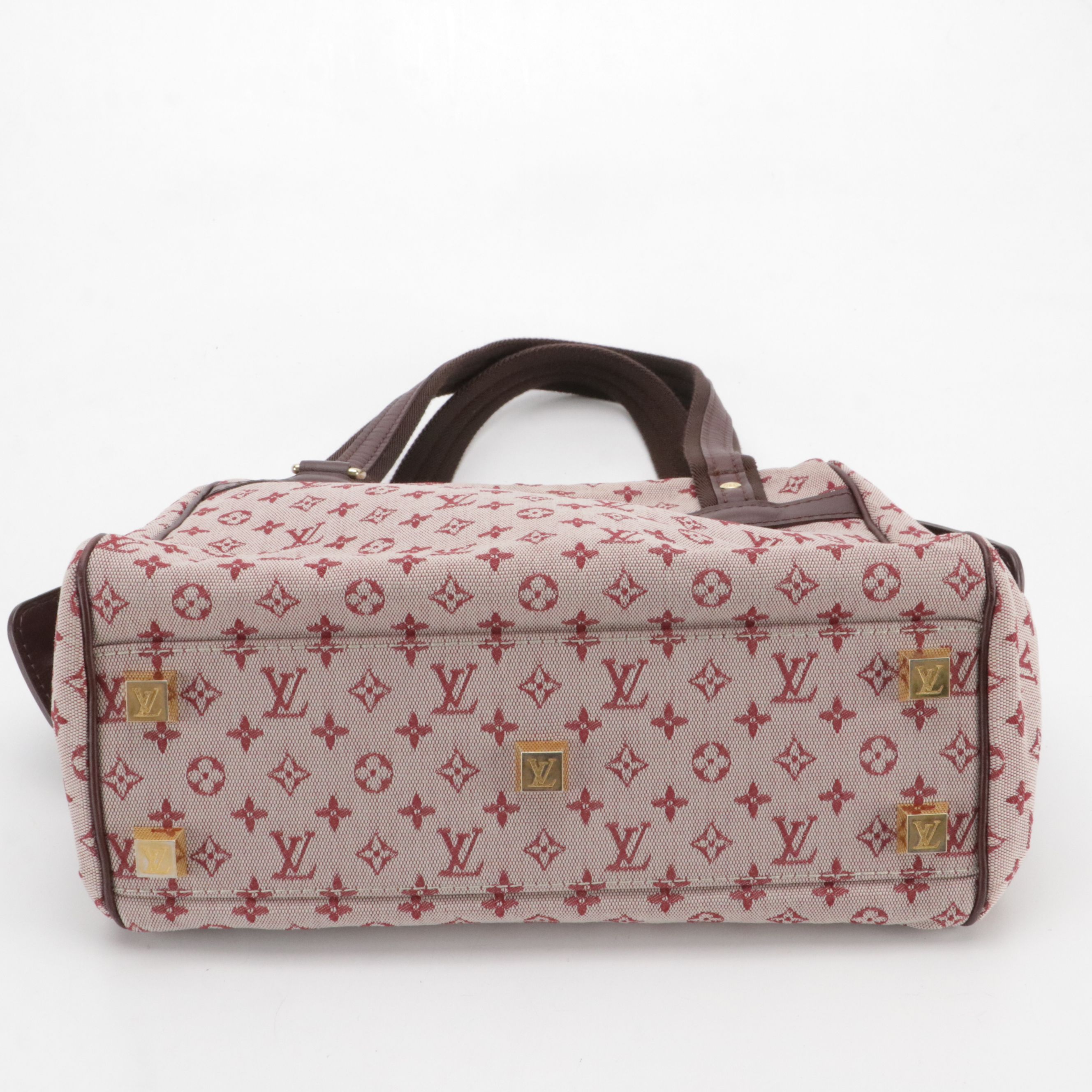 Louis Vuitton Josephine PM Bag in Cherry Monogram Mini Lin Canvas and Leather