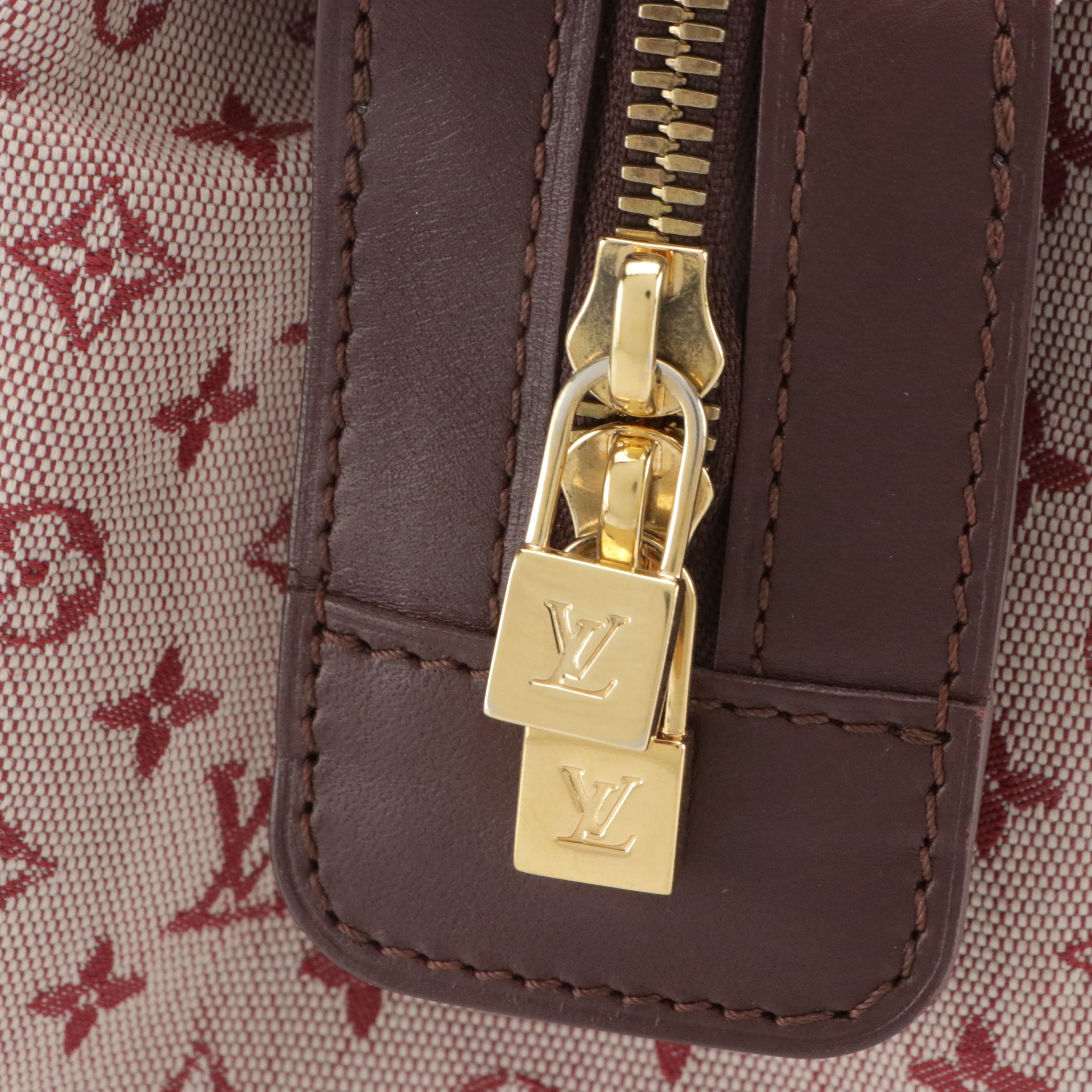 Louis Vuitton Josephine PM Bag in Cherry Monogram Mini Lin Canvas and Leather