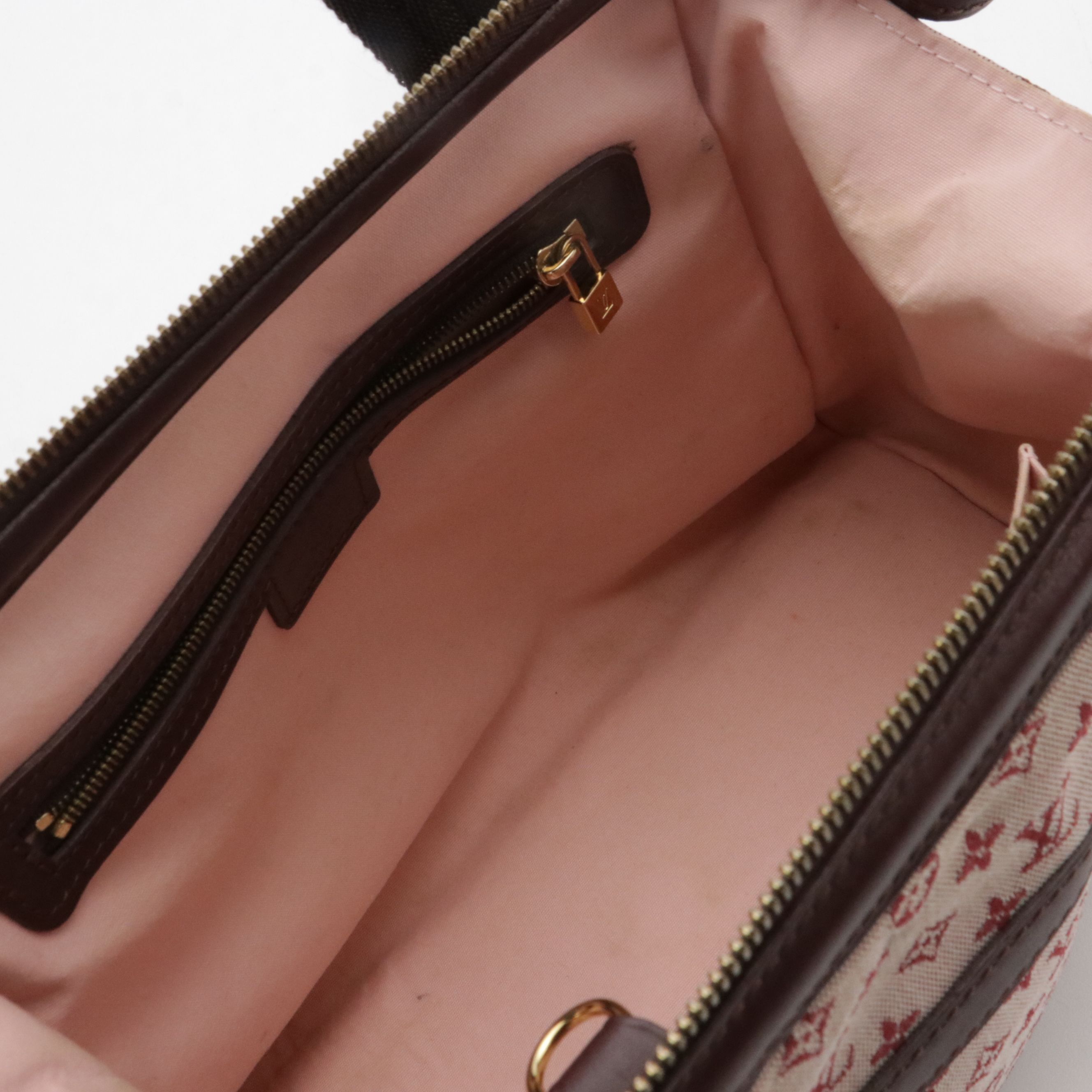 Louis Vuitton Josephine PM Bag in Cherry Monogram Mini Lin Canvas and Leather