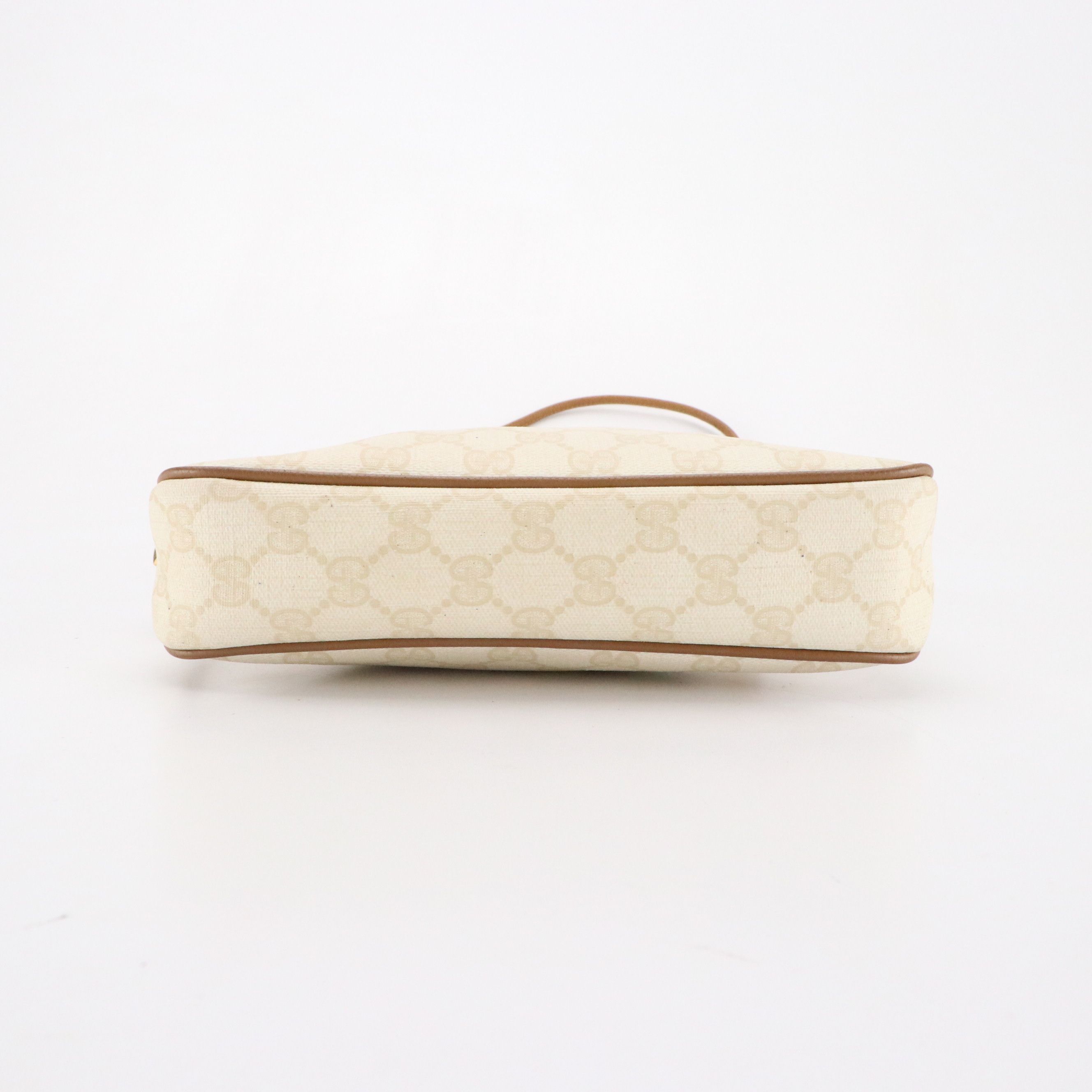 Gucci Accessory Collection GG Supreme Canvas and Cinghiale Leather Crossbody Bag