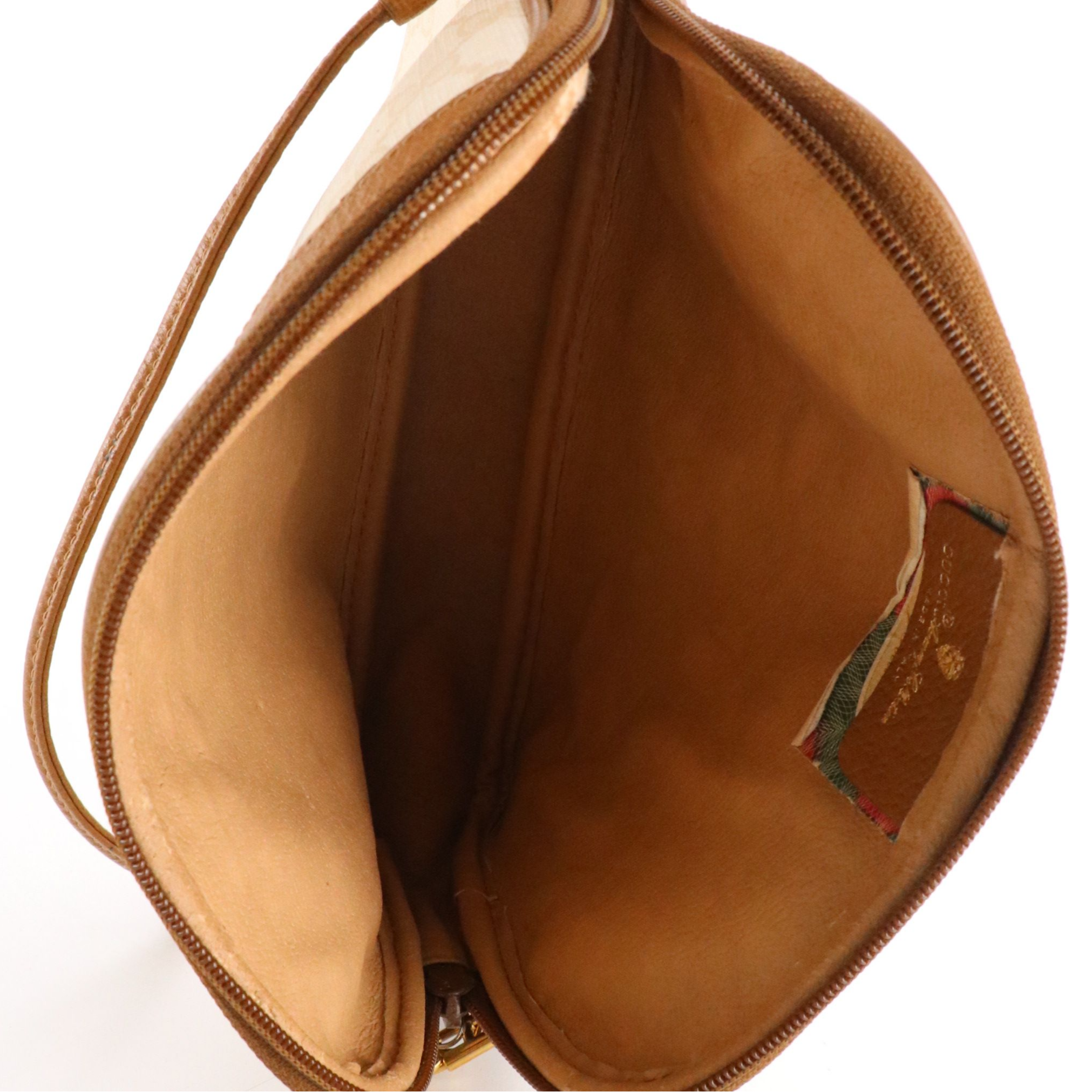 Gucci Accessory Collection GG Supreme Canvas and Cinghiale Leather Crossbody Bag