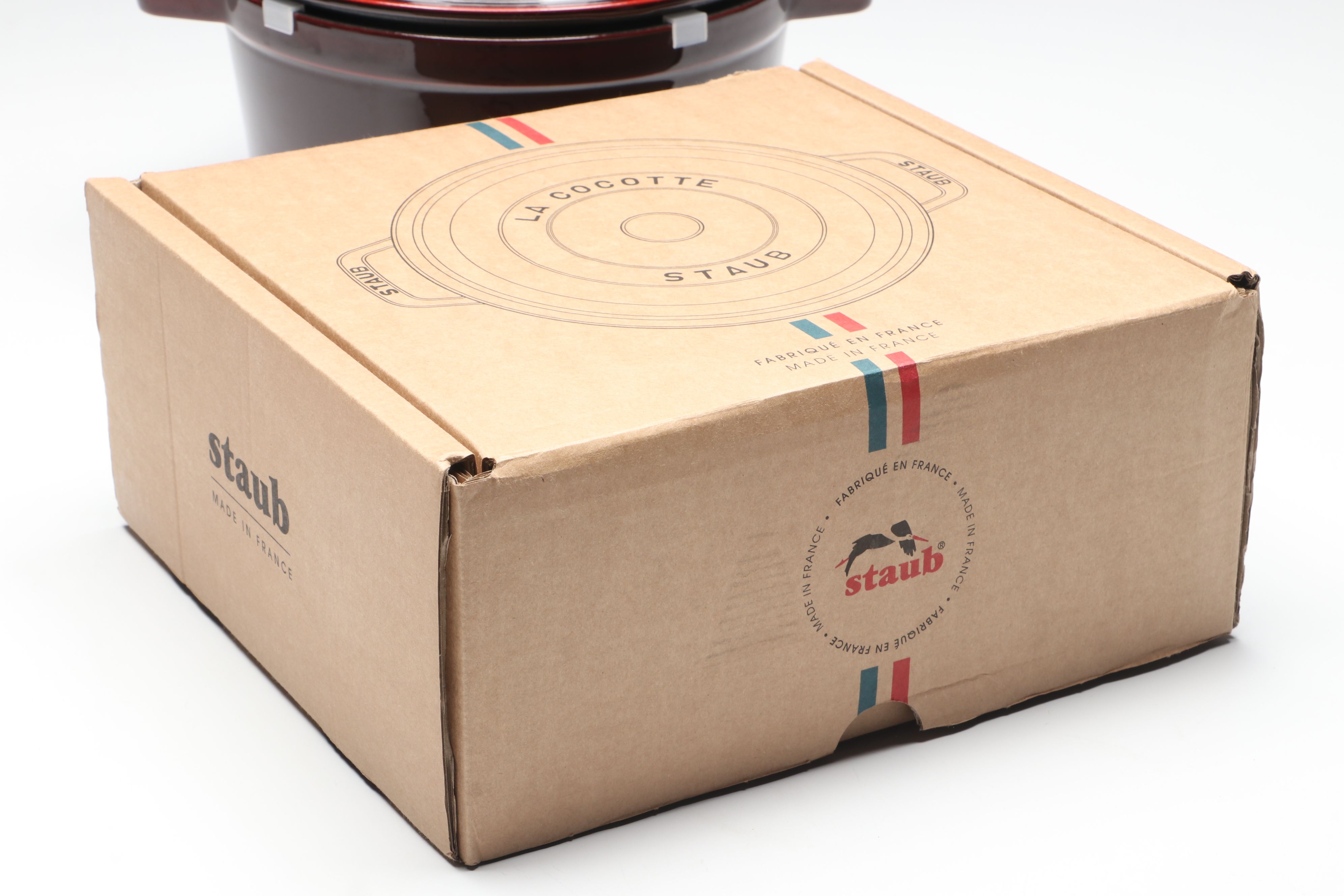 Staub "Grenadine" Enameled Cast Iron Round Dutch Ovens