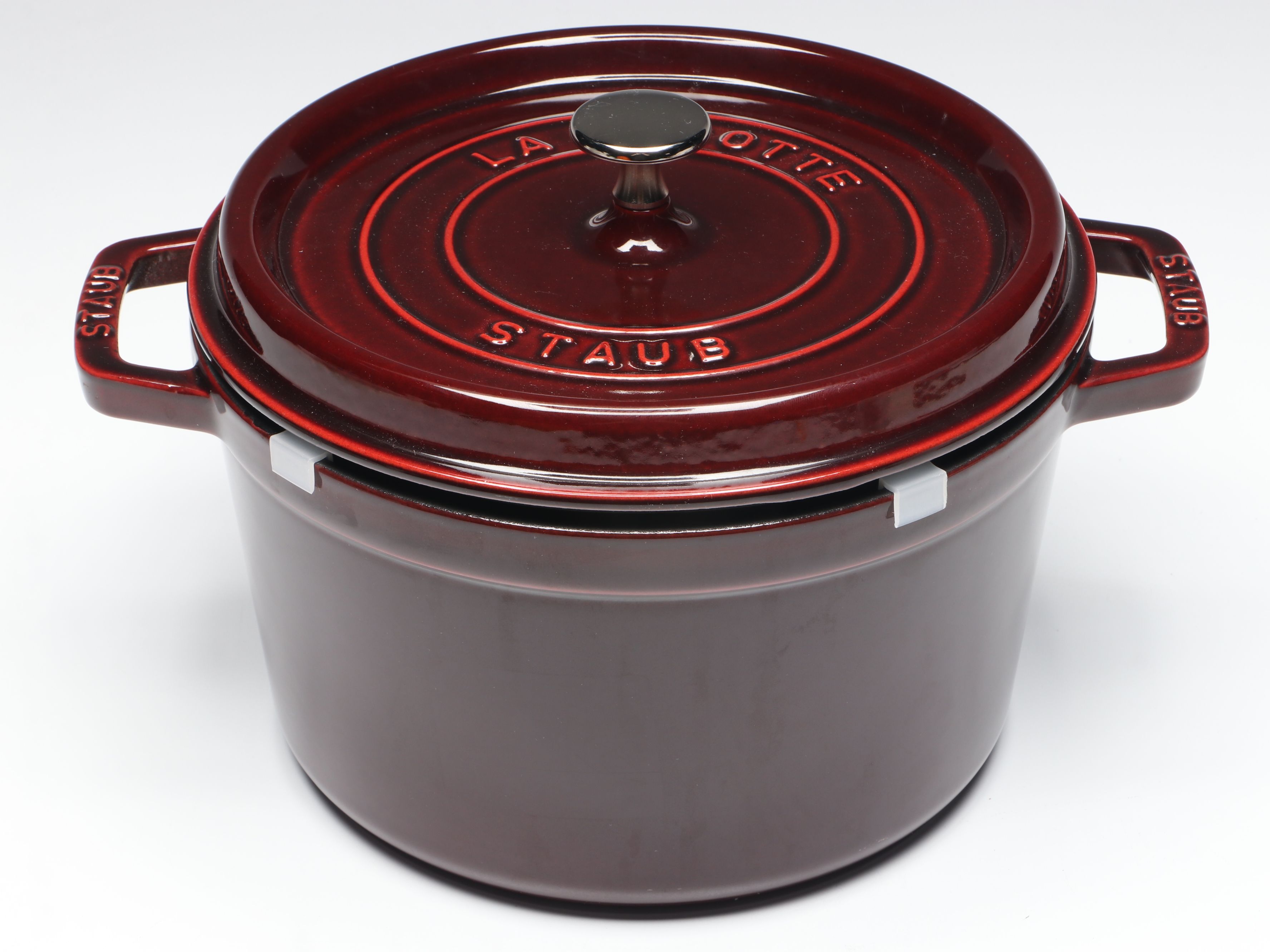 Staub "Grenadine" Enameled Cast Iron Round Dutch Ovens