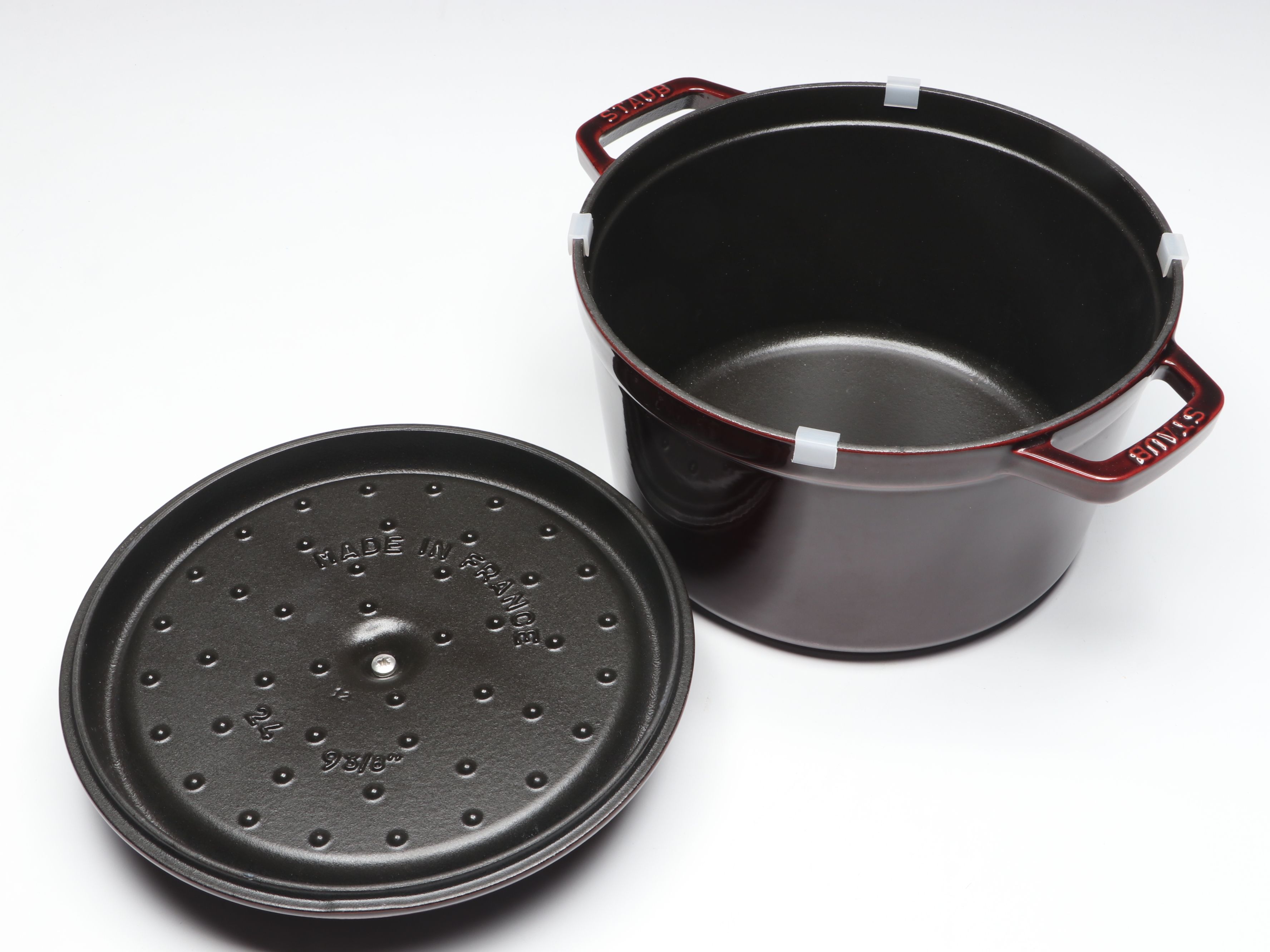 Staub "Grenadine" Enameled Cast Iron Round Dutch Ovens