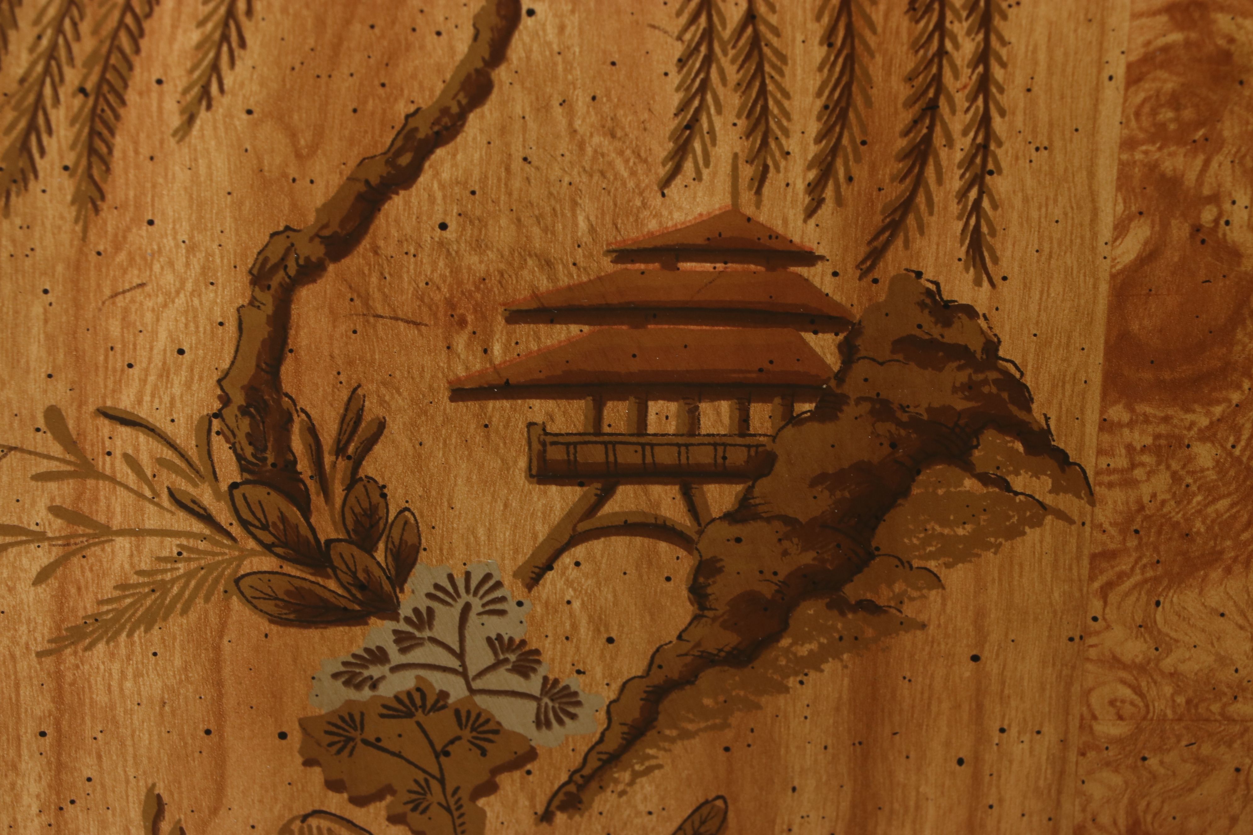 Drexel Heritage Chinoiserie Faux Bamboo Cabinet, Late 20th Century