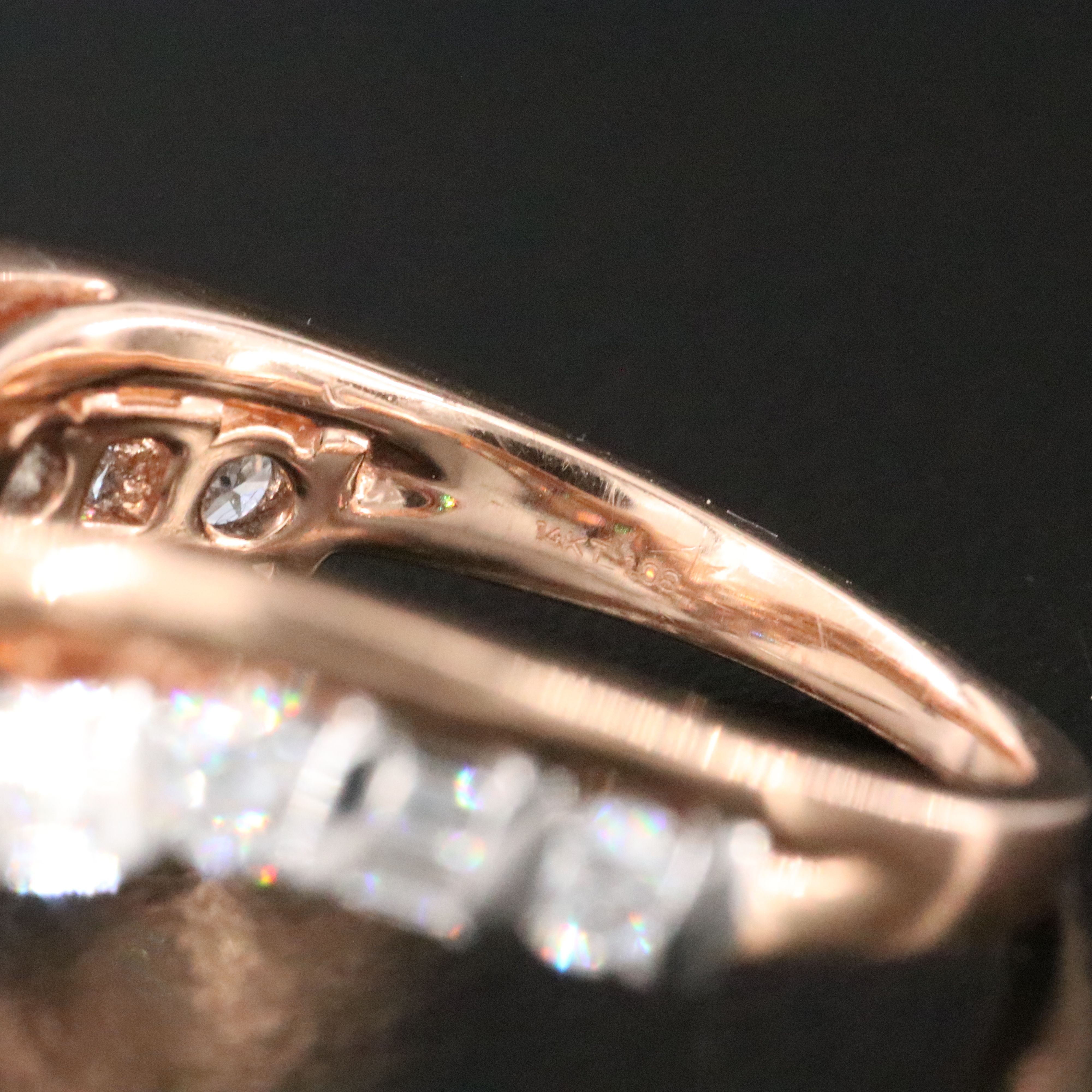 14K Rose Gold 1.08 CTW Lab Grown Diamond Ring