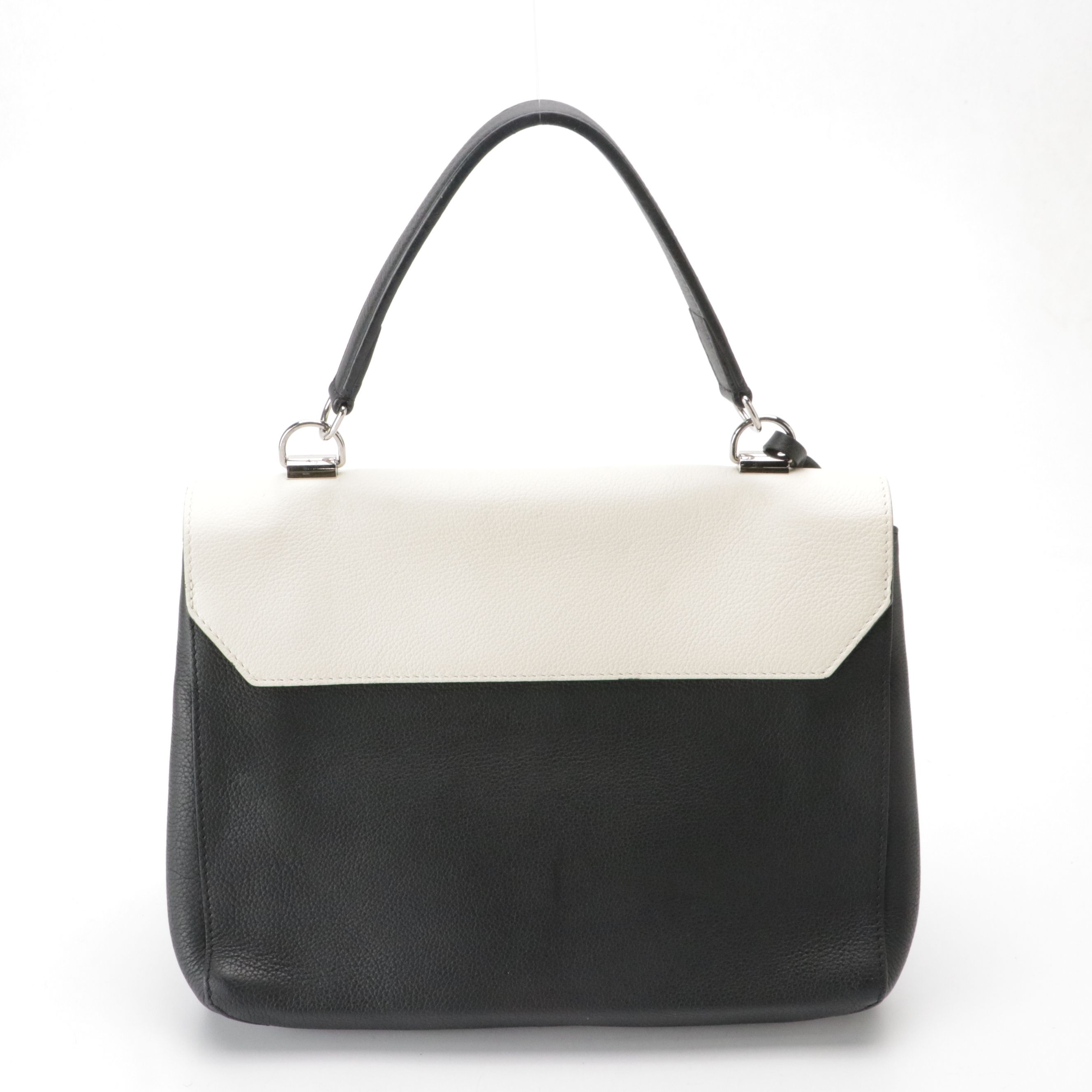 Louis Vuitton Lockme II Mechanical Flowers Two-Way Bag in B&W Grained Leather