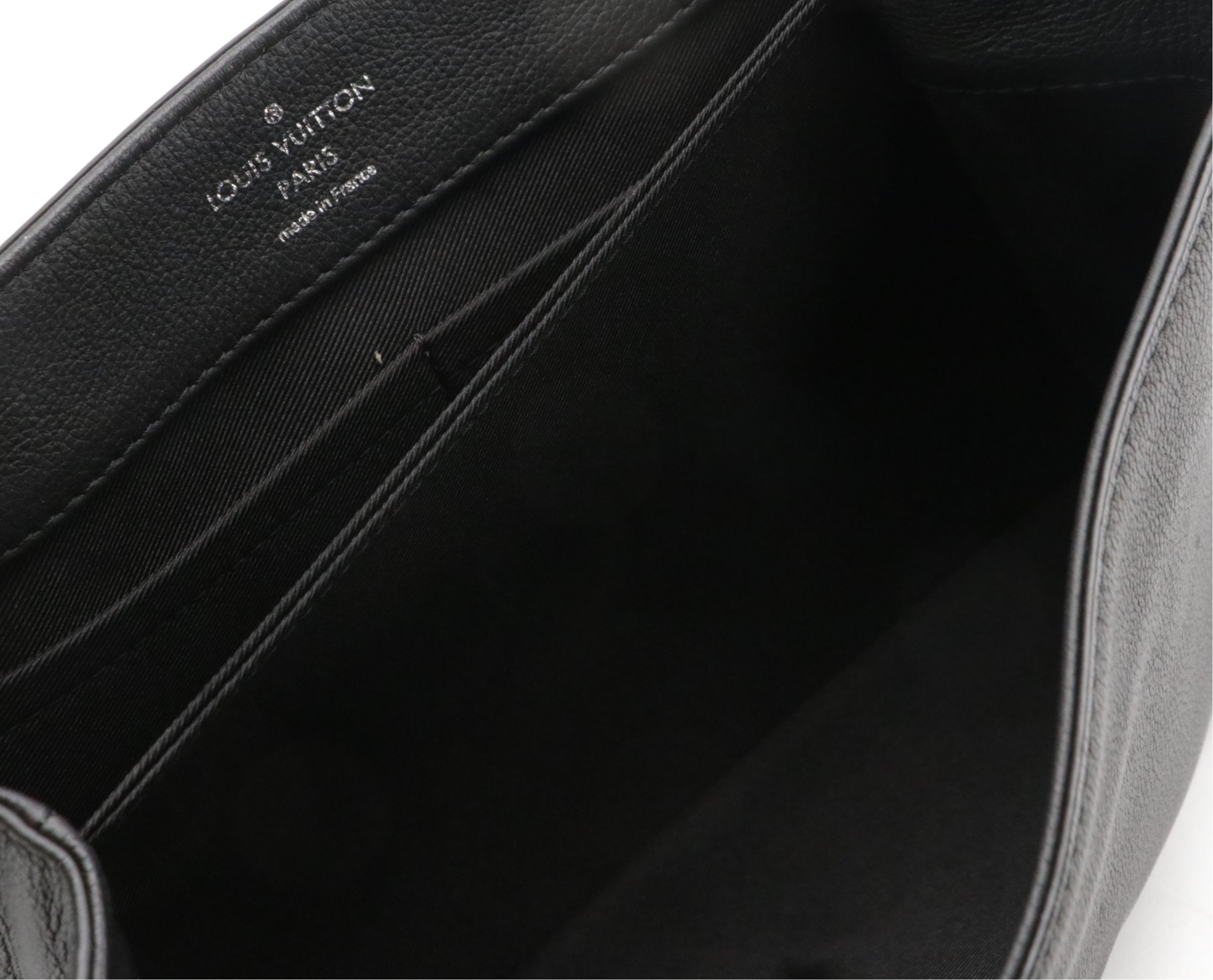 Louis Vuitton Lockme II Mechanical Flowers Two-Way Bag in B&W Grained Leather