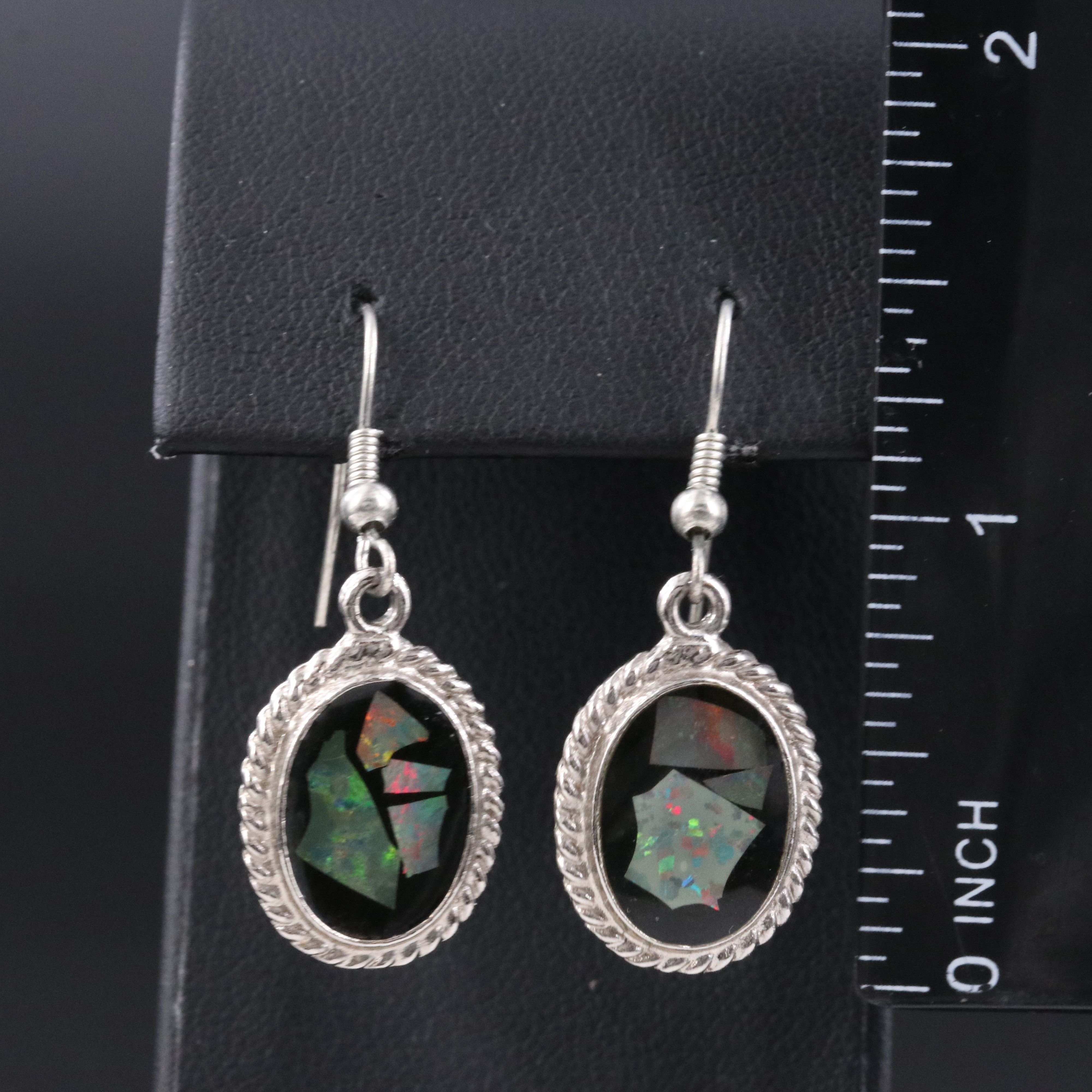 Opal Mosaic Drop Earrings