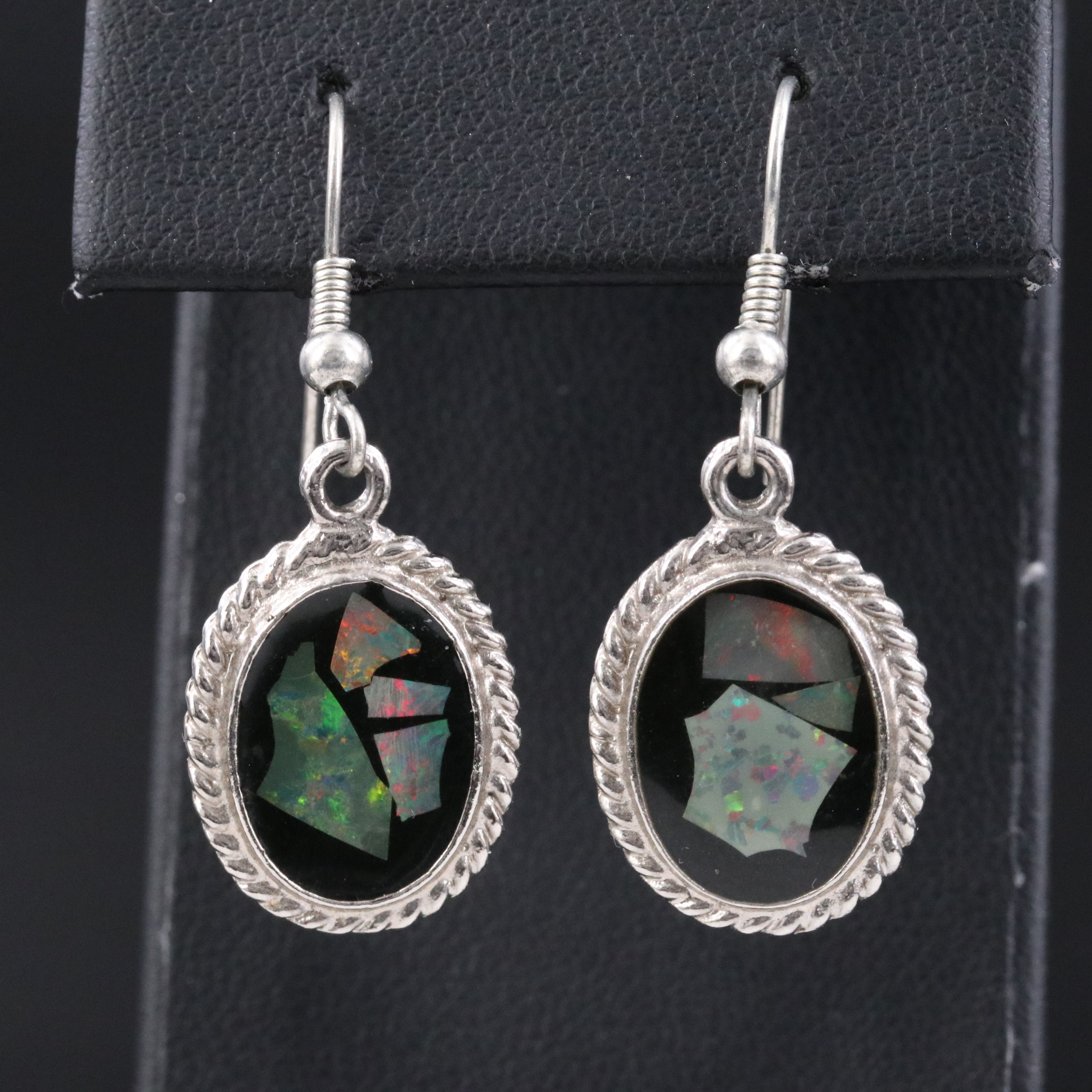 Opal Mosaic Drop Earrings