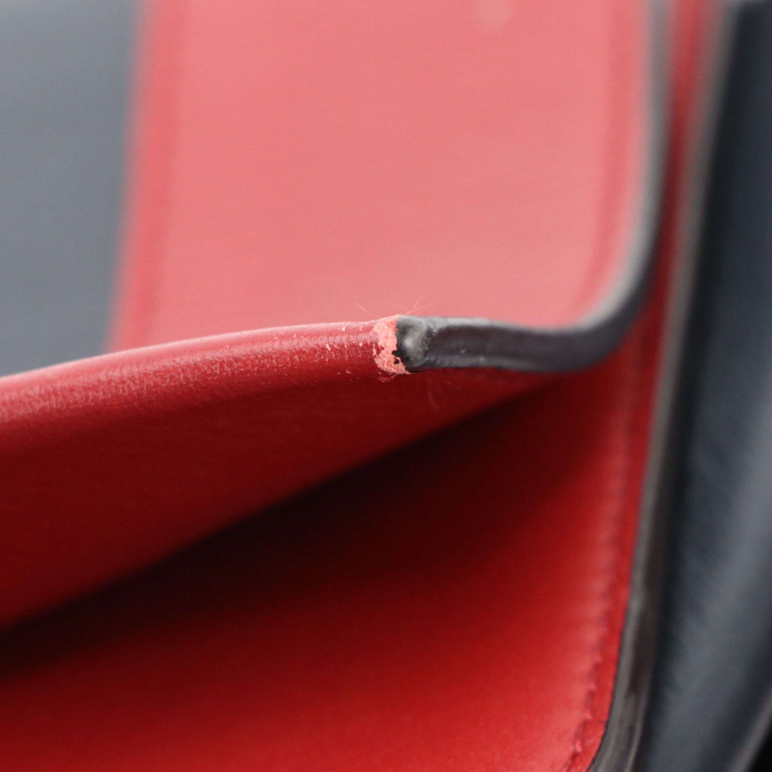 Celine Medium Frame Bag in Navy/Red Leather
