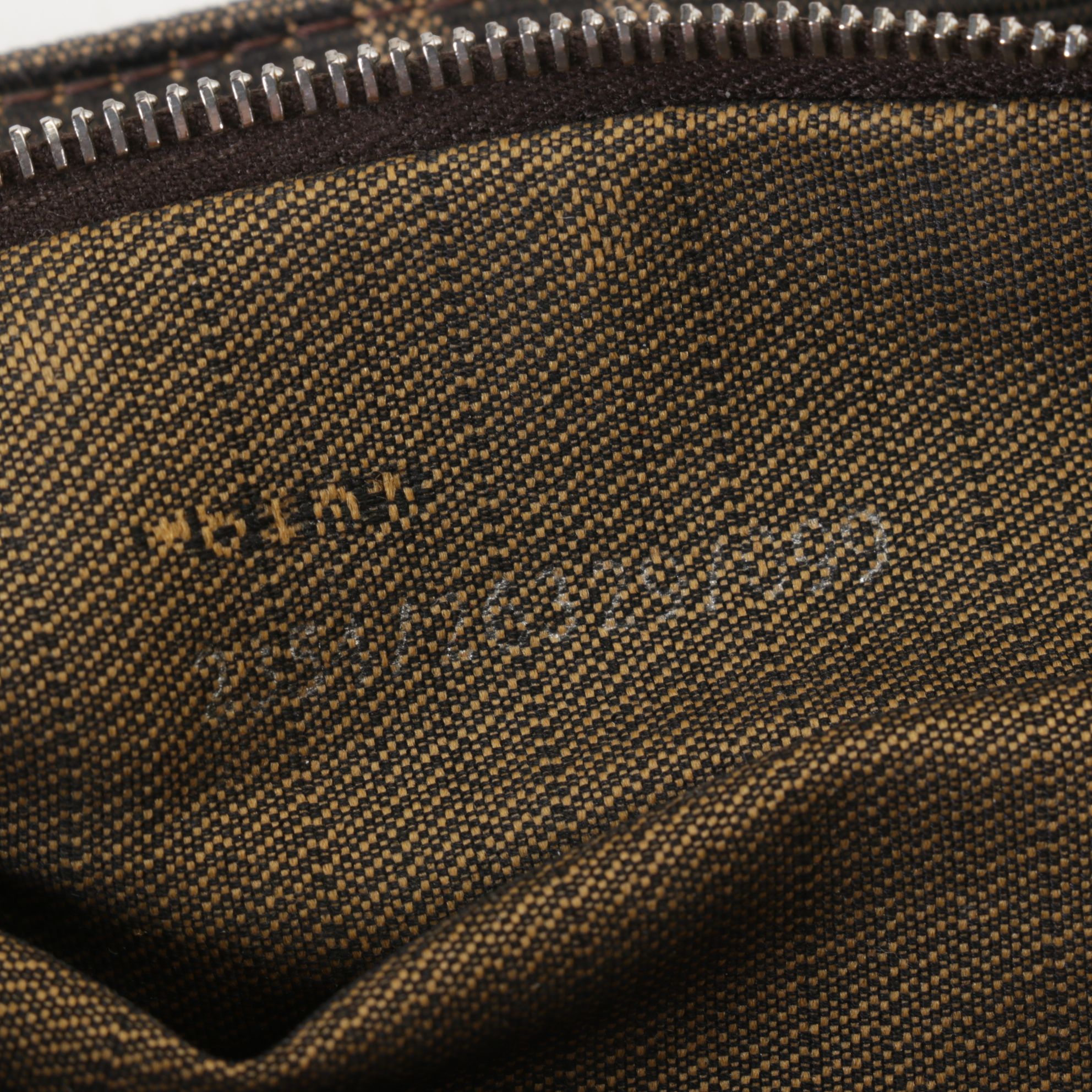 Fendi FF Zucca Jacquard Canvas and Leather Handbag