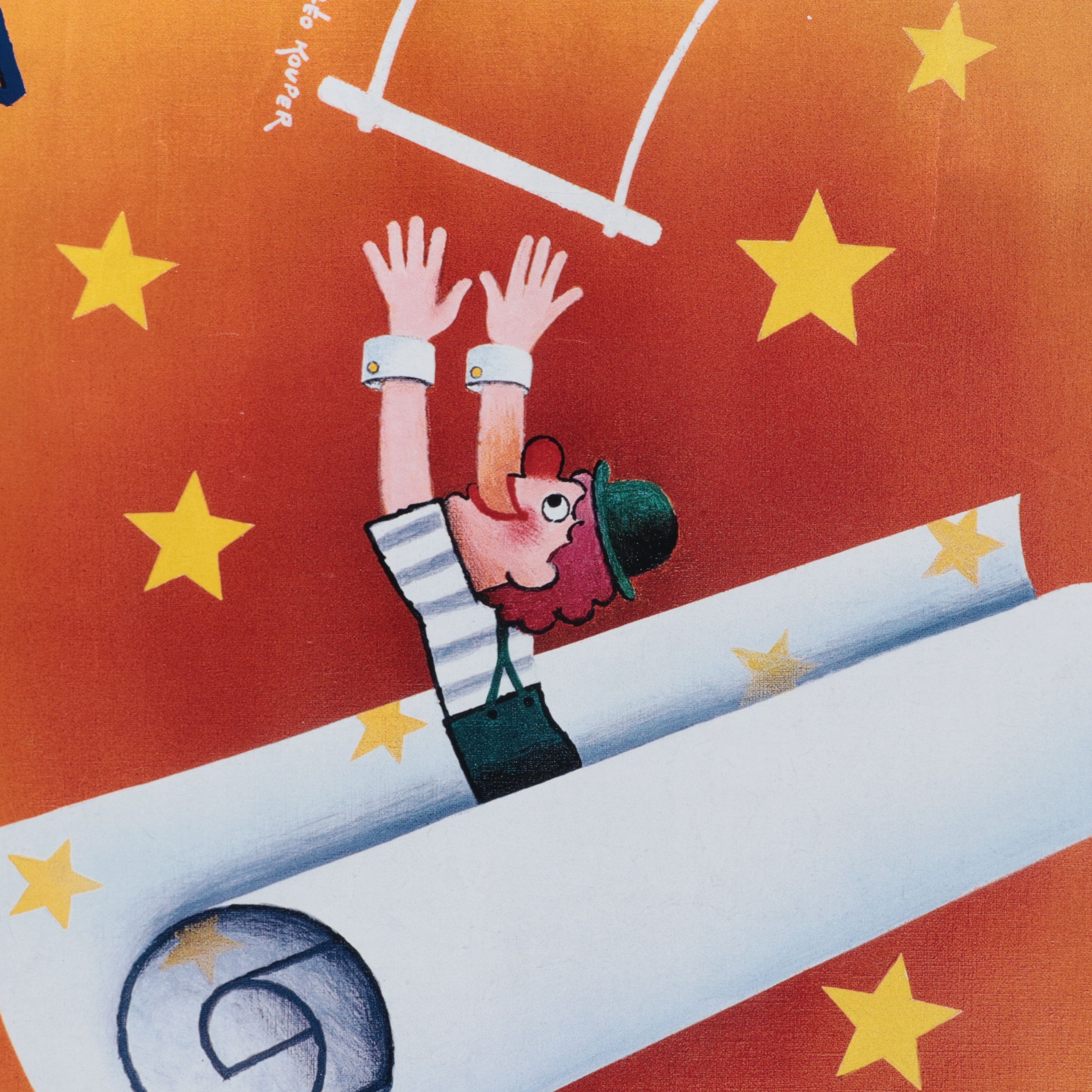 Offset Lithograph Circus Poster After Léo Kouper "L'Affiche aux Étoiles," 1999